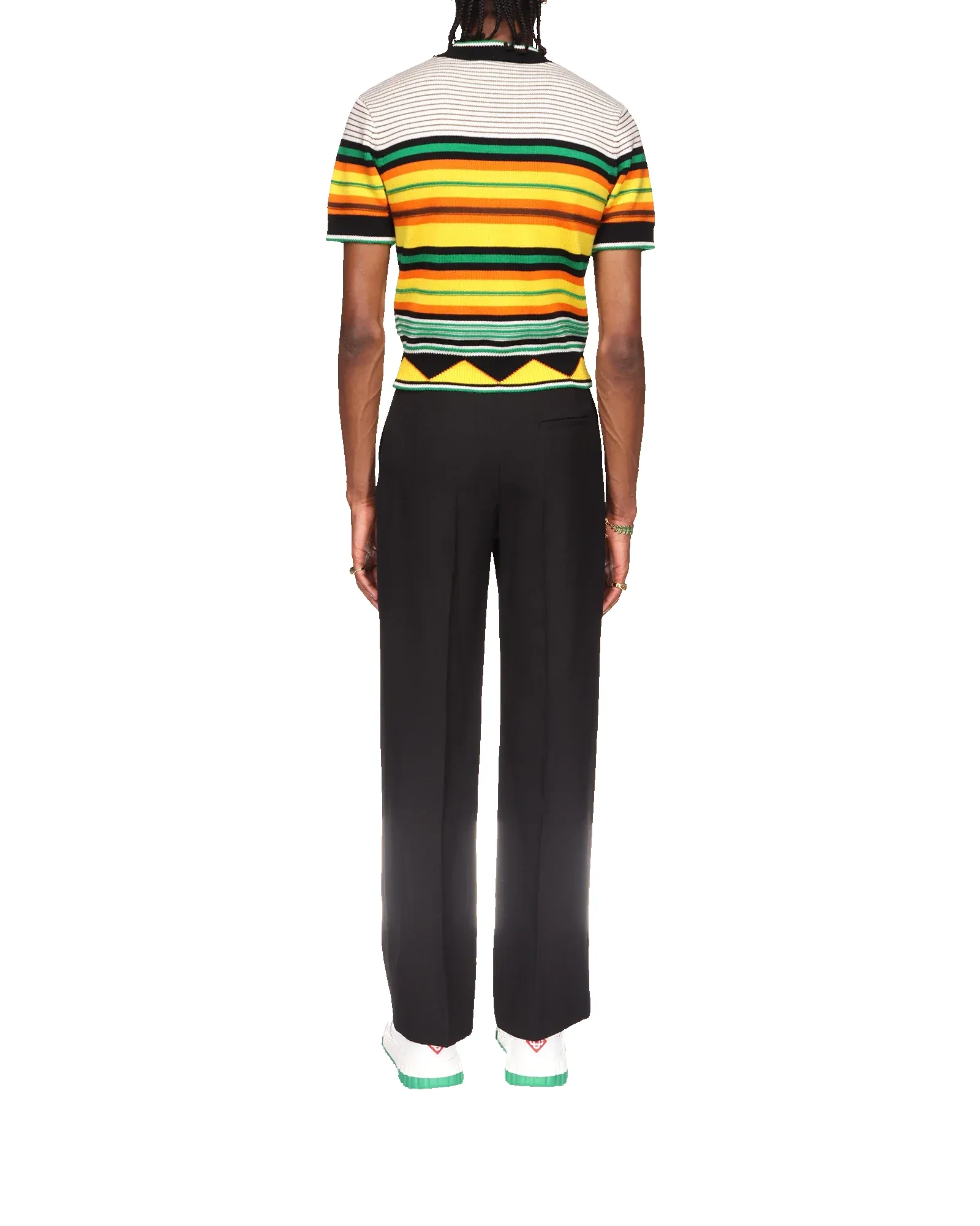 Knit Striped T Shirt sold by Casablanca product image thumbnail 4