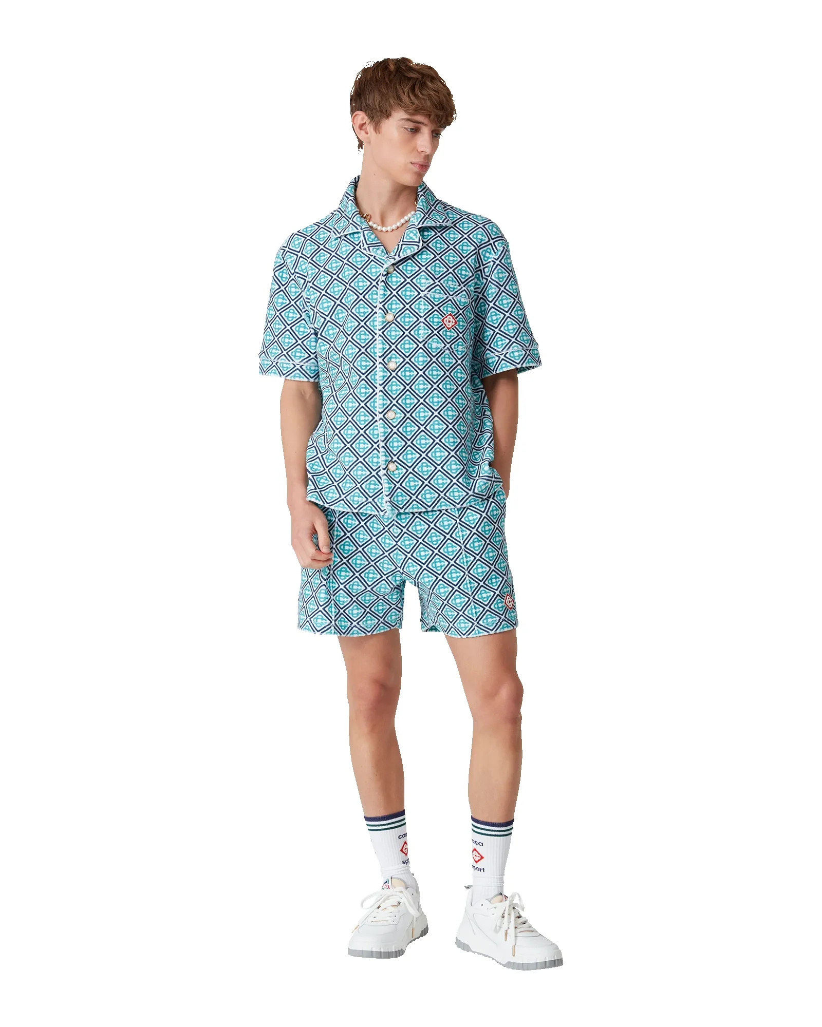 Monogram Towelling Shorts sold by Casablanca product image thumbnail 2