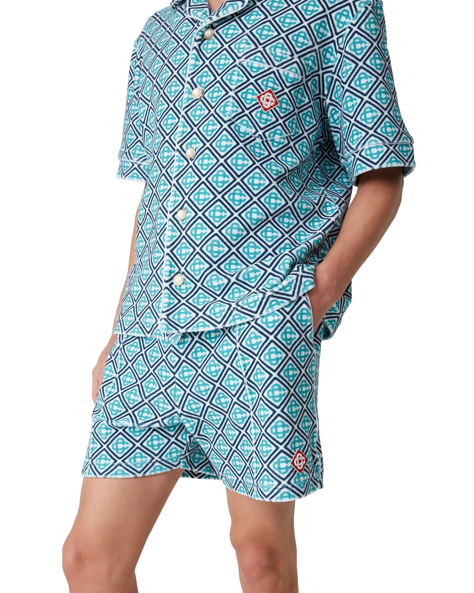 Monogram Towelling Shorts sold by Casablanca product image thumbnail 5