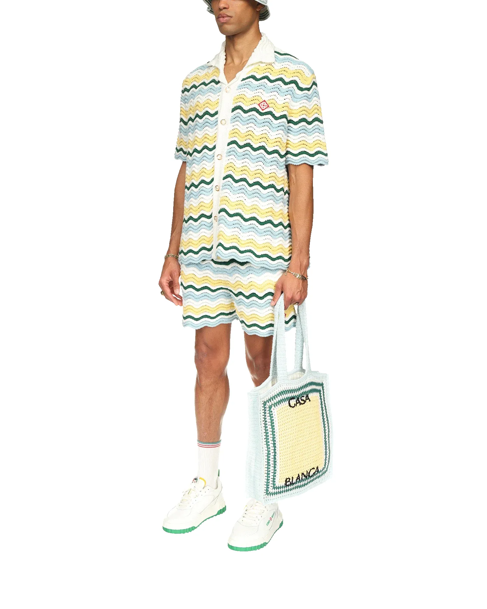 Wavy Short Sleeve Boucle Shirt sold by Casablanca product image thumbnail 3