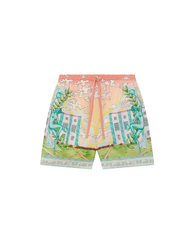 Vase Linen Shorts sold by Casablanca