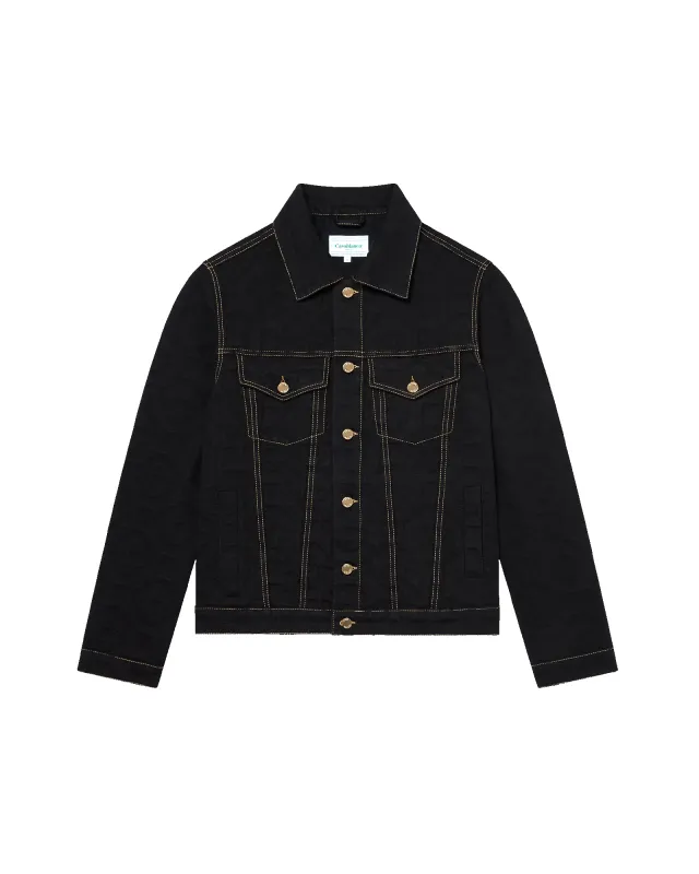 Monogram Jacquard Denim Jacket sold by Casablanca