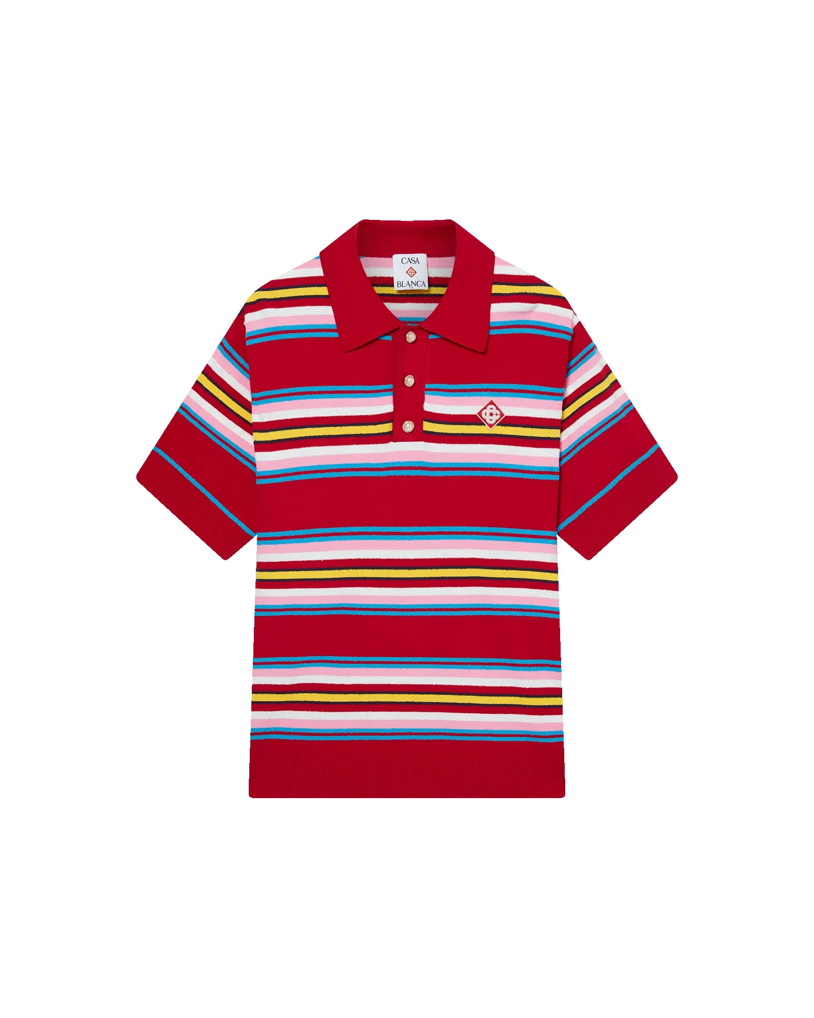 Stripe Oversized Polo Shirt sold by Casablanca