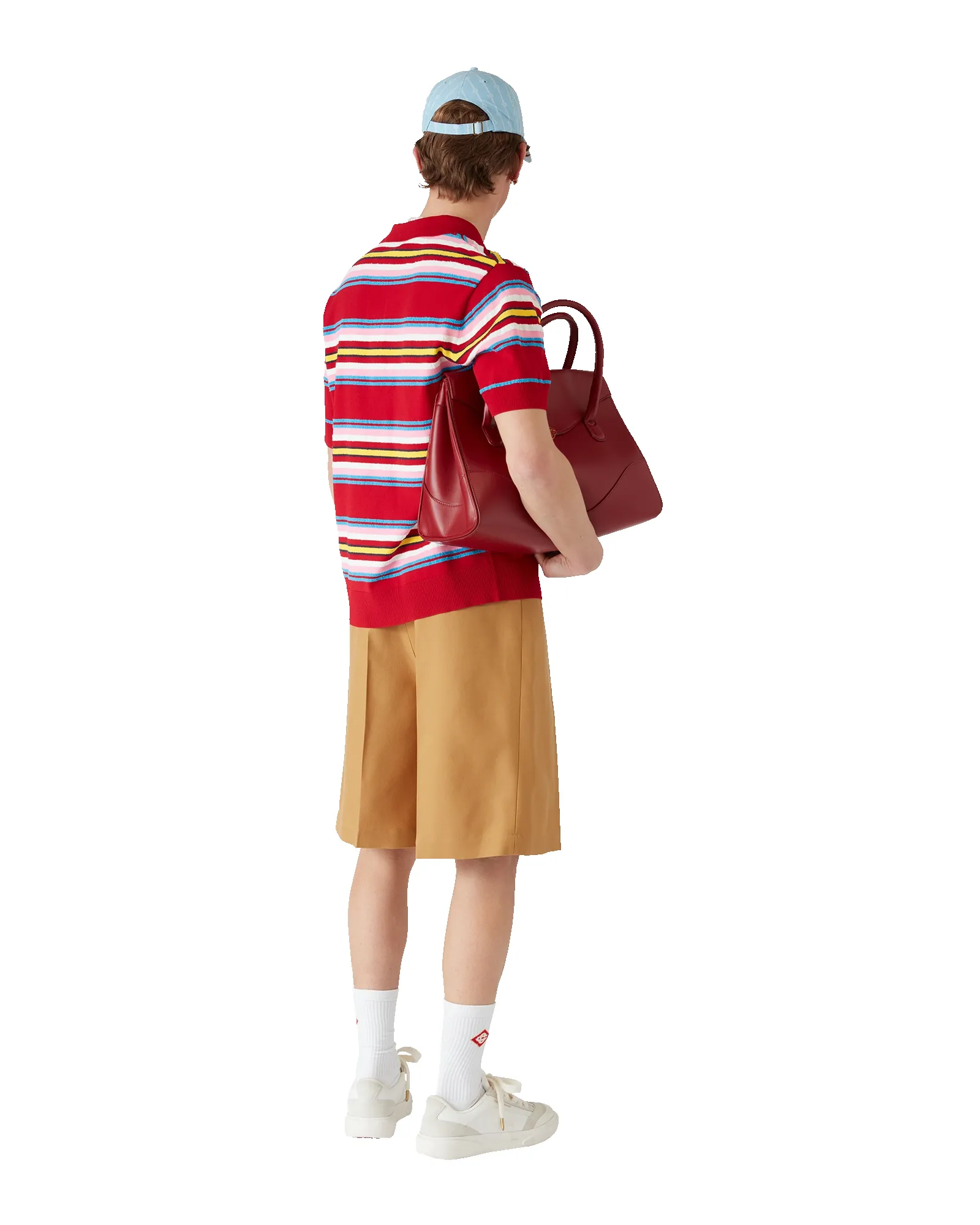 Stripe Oversized Polo Shirt sold by Casablanca product image thumbnail 5