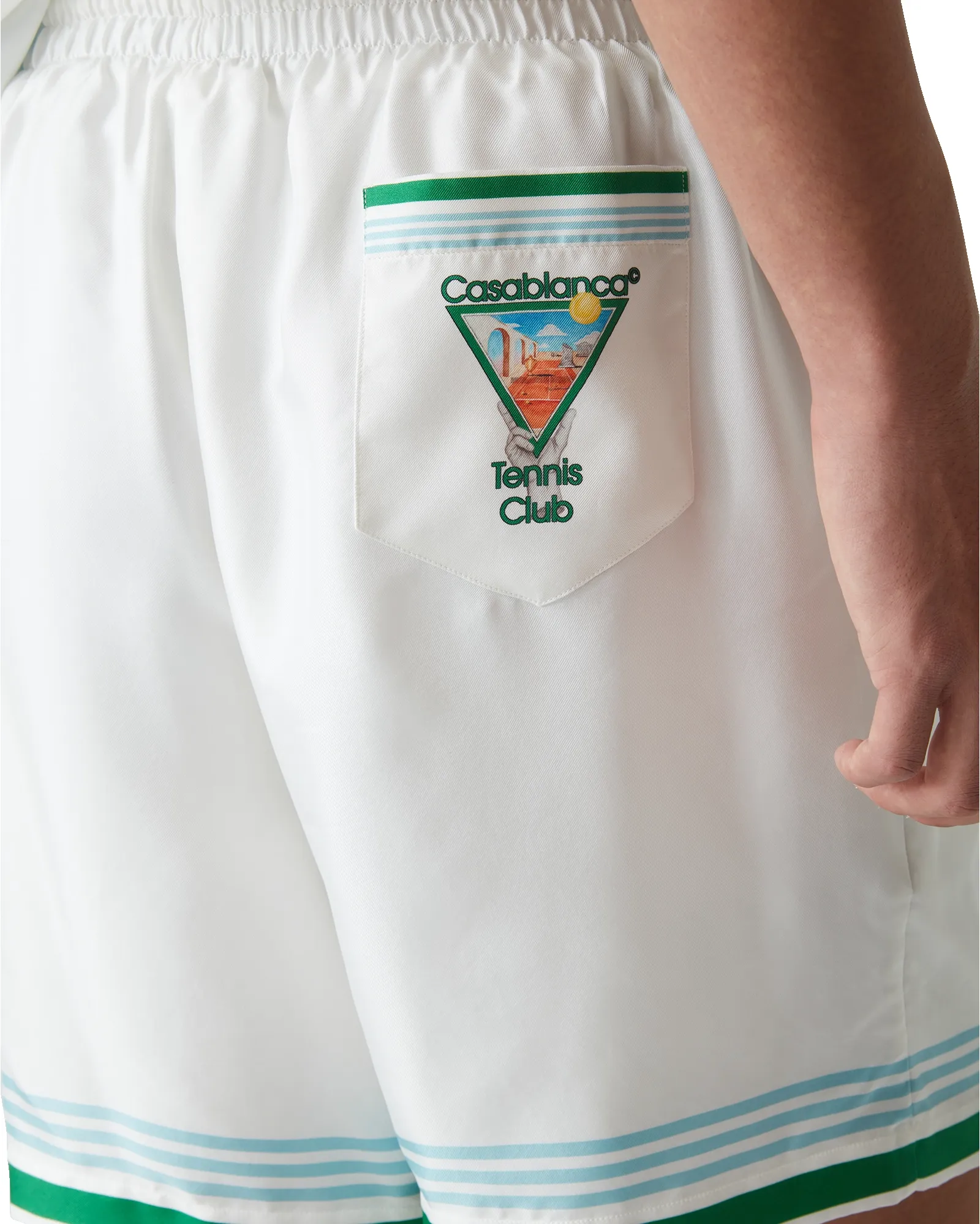Metaphysical Tennis Icon Silk Shorts sold by Casablanca product image thumbnail 5