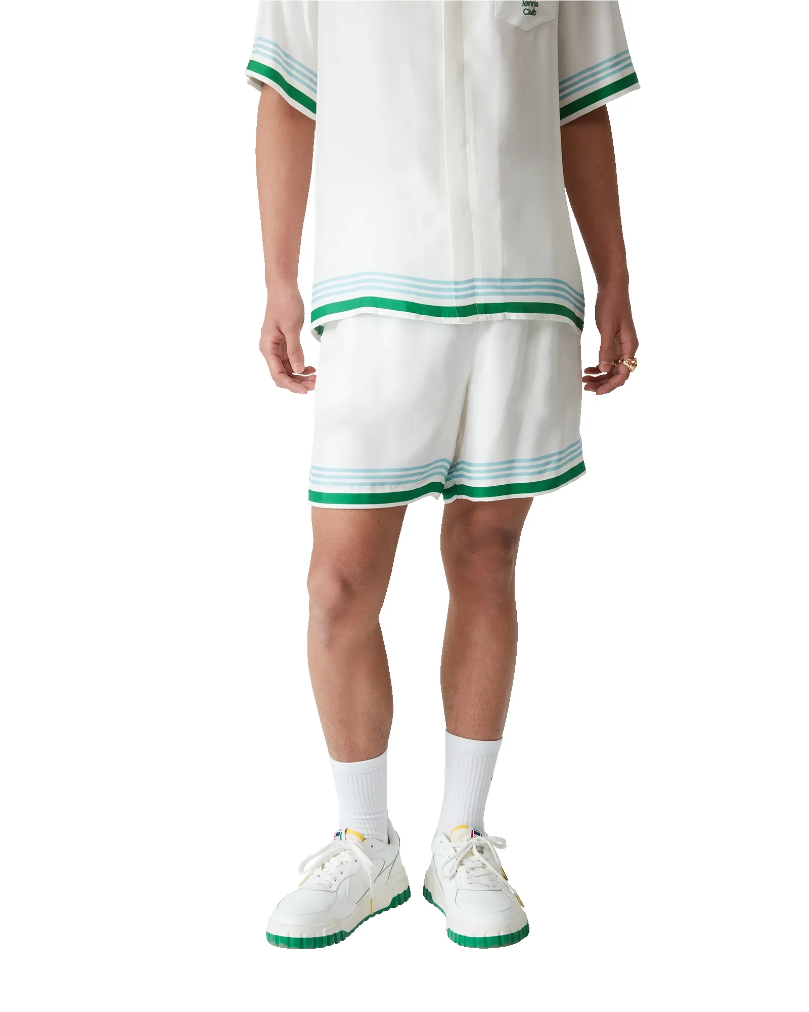 Metaphysical Tennis Icon Silk Shorts sold by Casablanca product image thumbnail 4