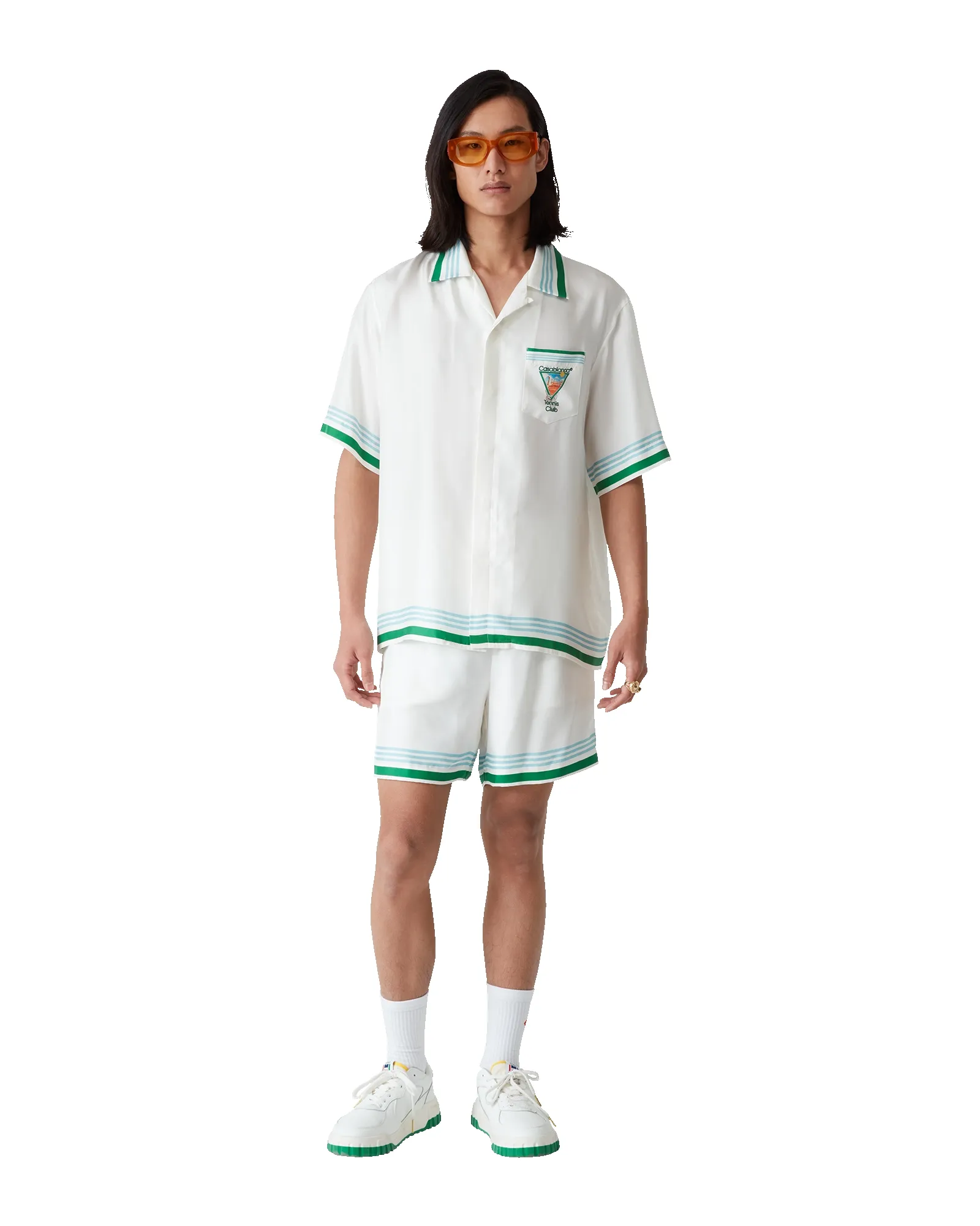 Metaphysical Tennis Icon Silk Shorts sold by Casablanca product image thumbnail 2
