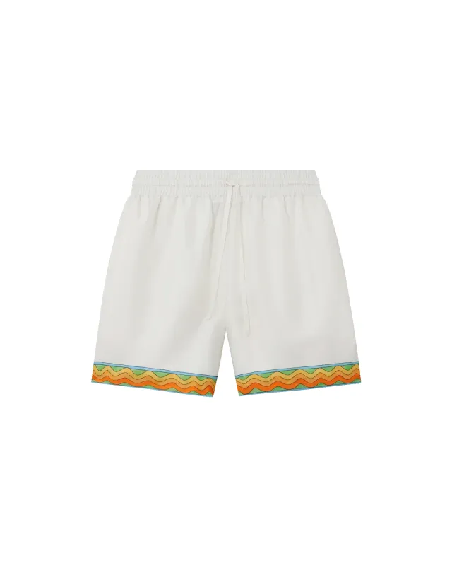 Afro Cubism Tennis Club Silk Shorts sold by Casablanca