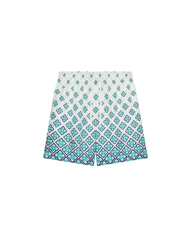 Gradient Monogram Silk Shorts sold by Casablanca