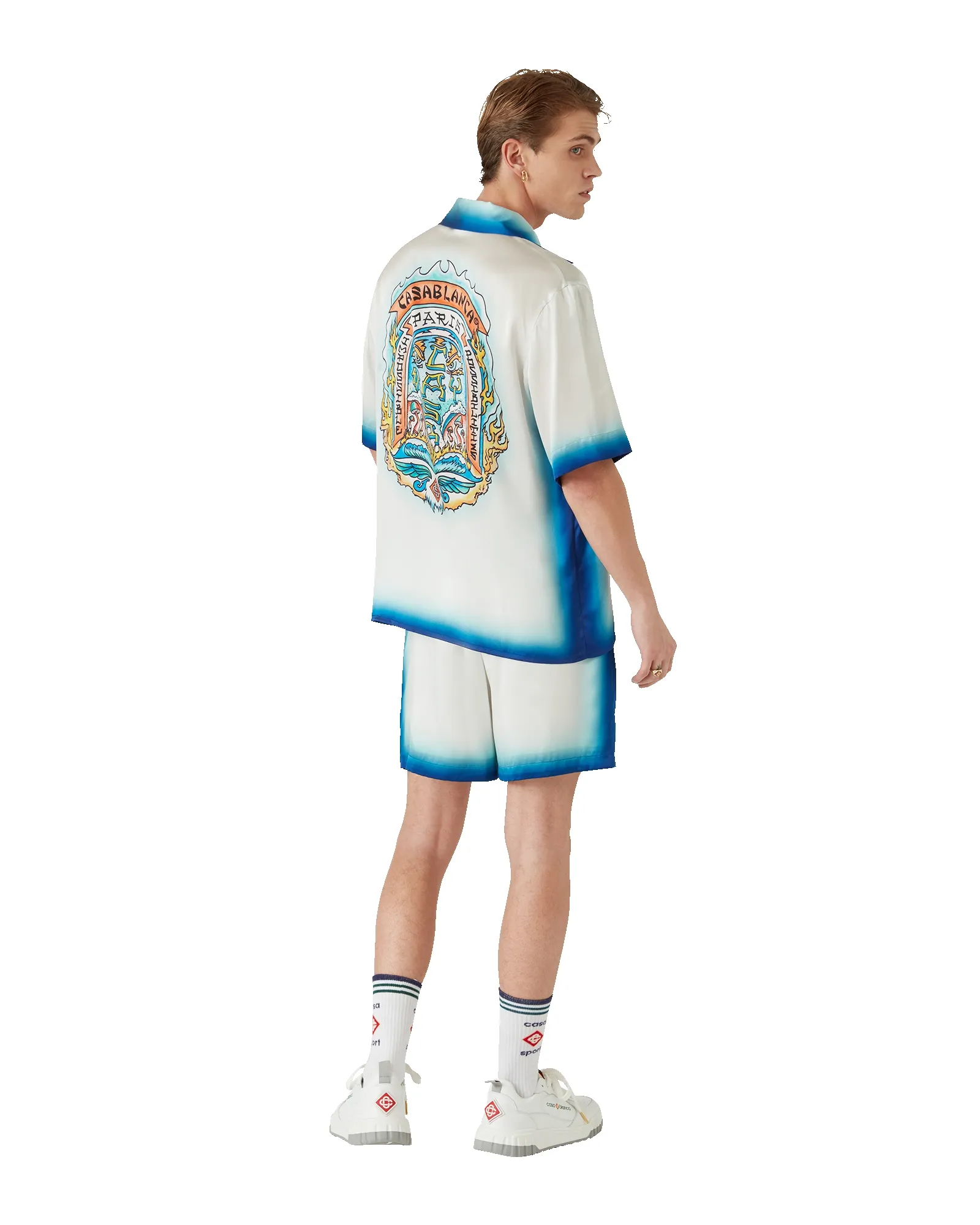 Casa Way Skate Silk Shorts sold by Casablanca product image thumbnail 3