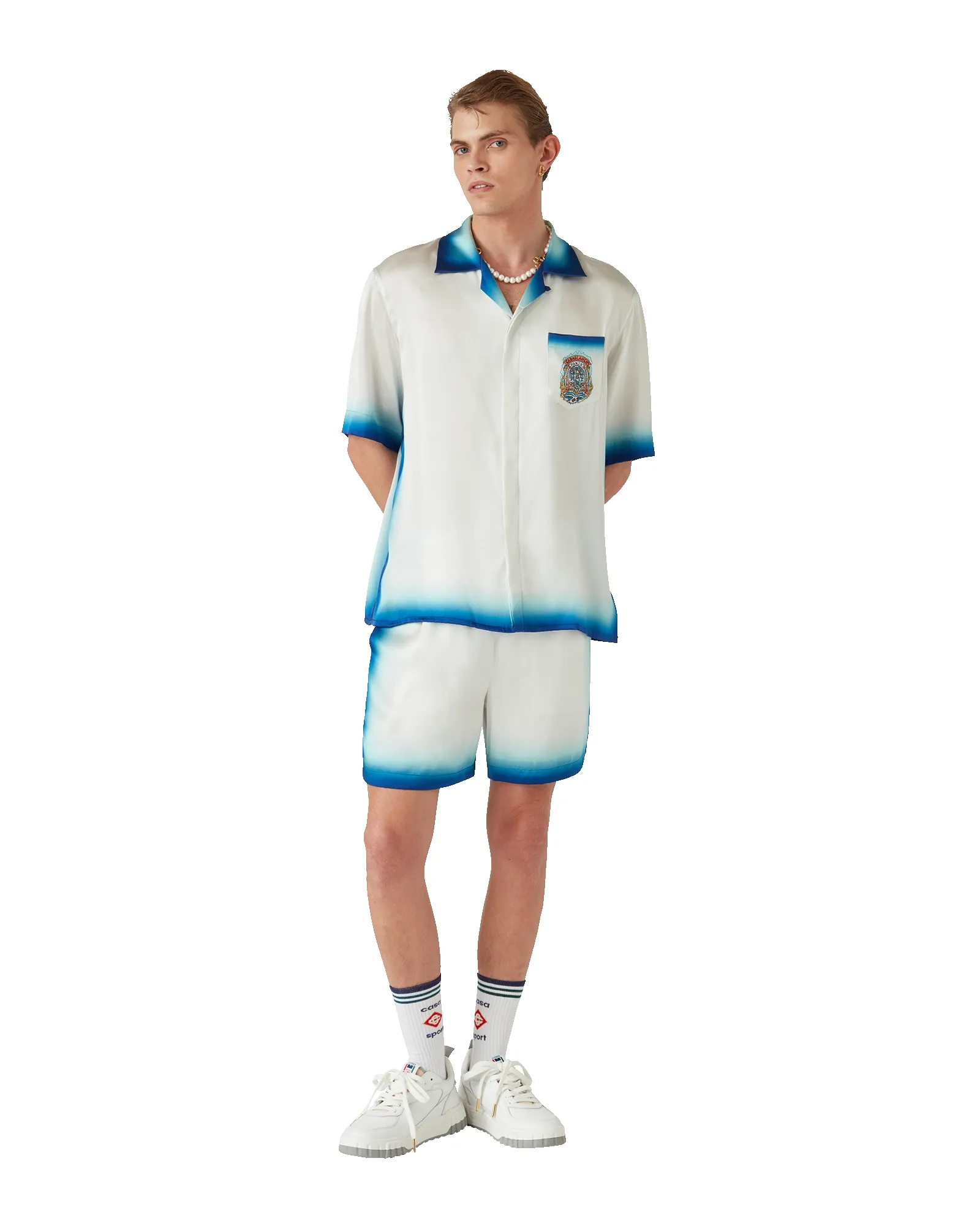 Casa Way Skate Silk Shorts sold by Casablanca product image thumbnail 2