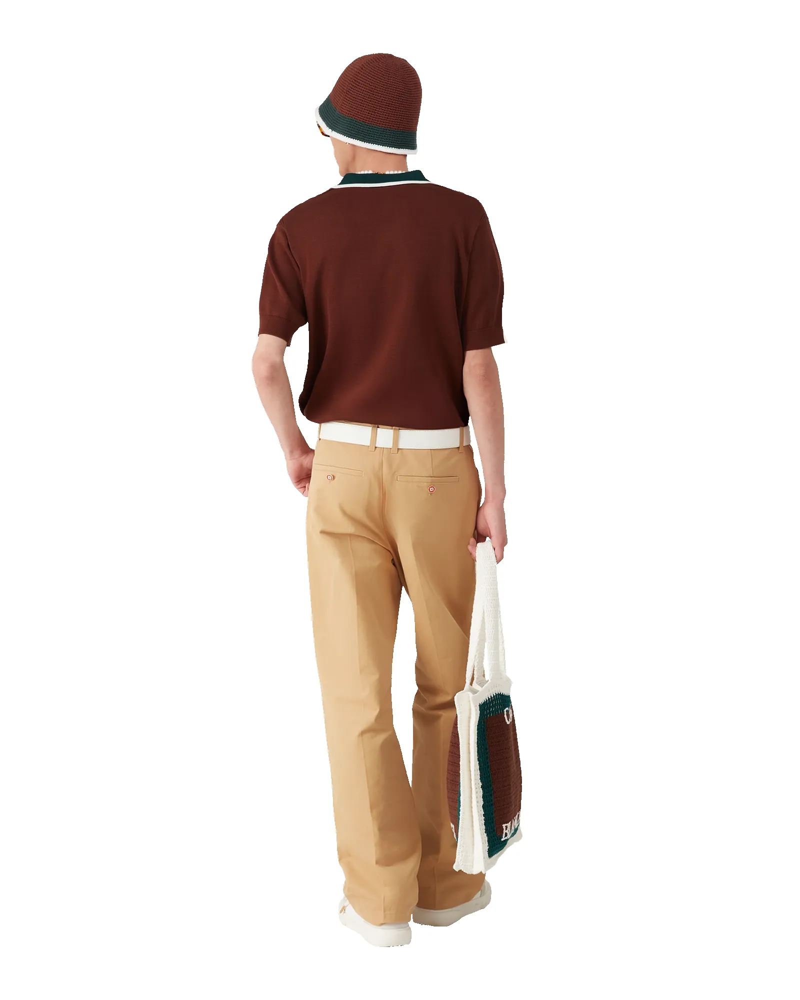 Cable Knit Oversized Polo Shirt sold by Casablanca product image thumbnail 5