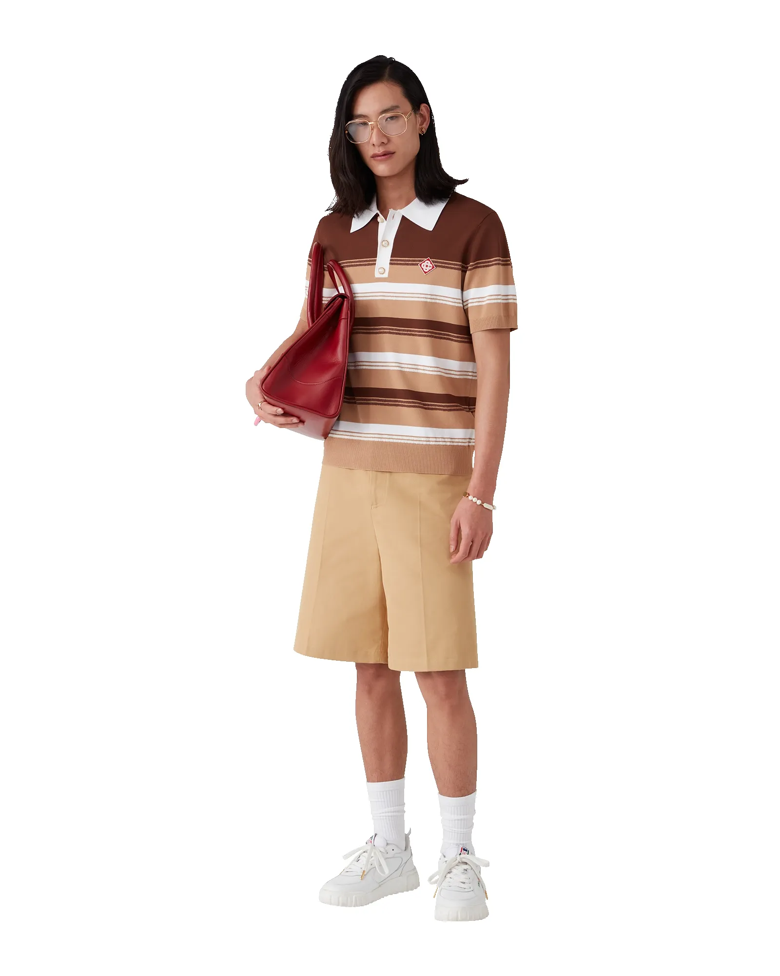 Stripe Polo Shirt sold by Casablanca product image thumbnail 2