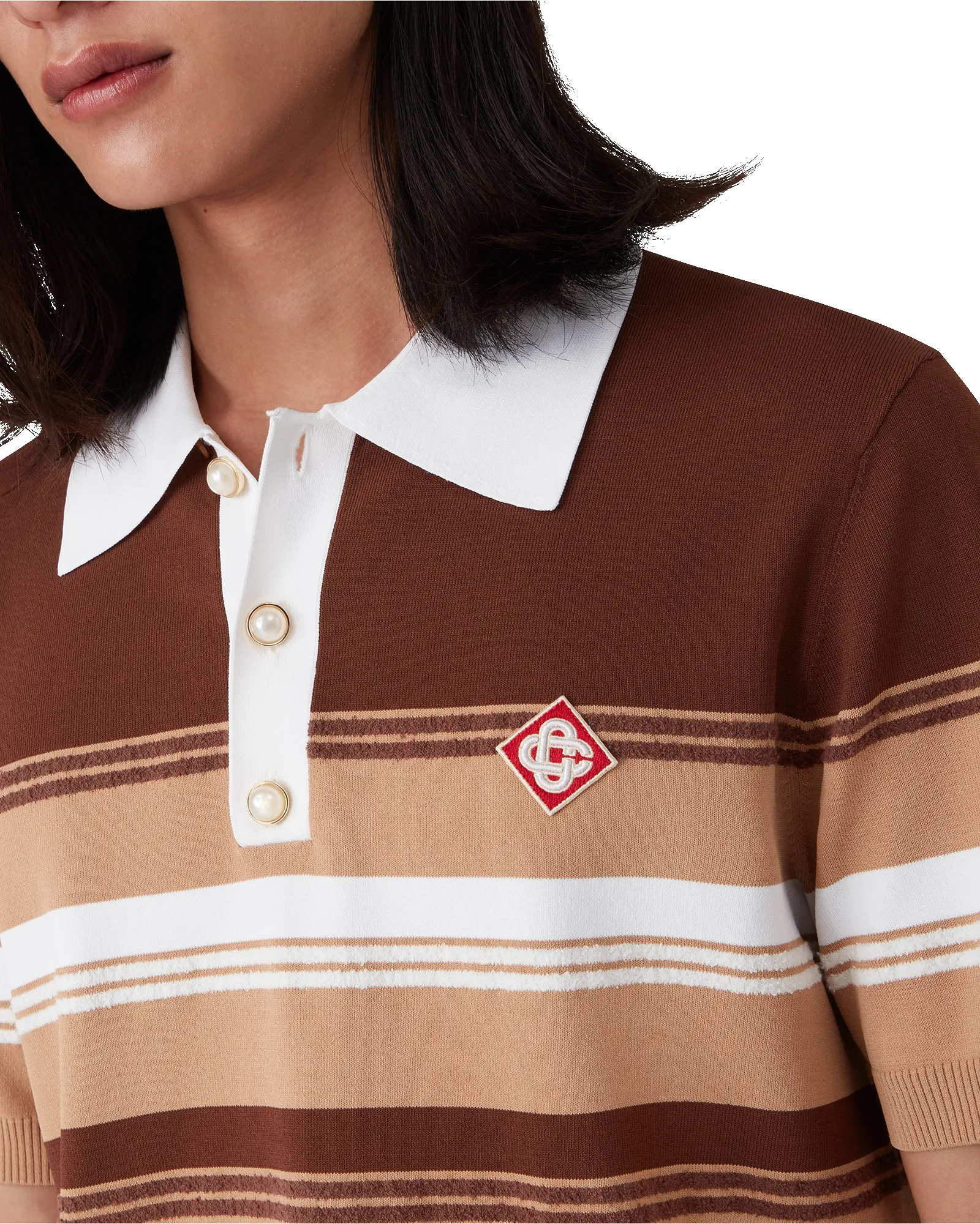 Stripe Polo Shirt sold by Casablanca product image thumbnail 5