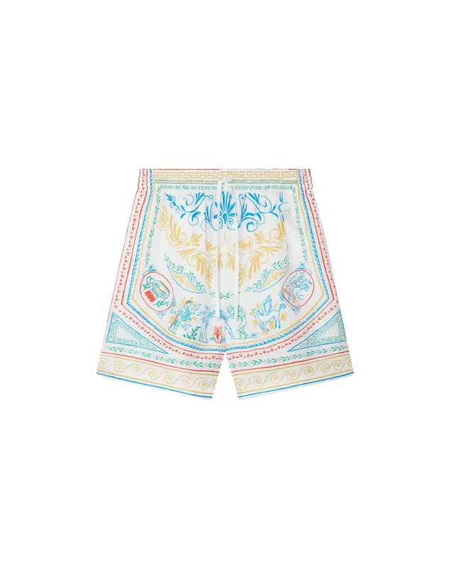 Crayon Vase Silk Shorts made by Casablanca