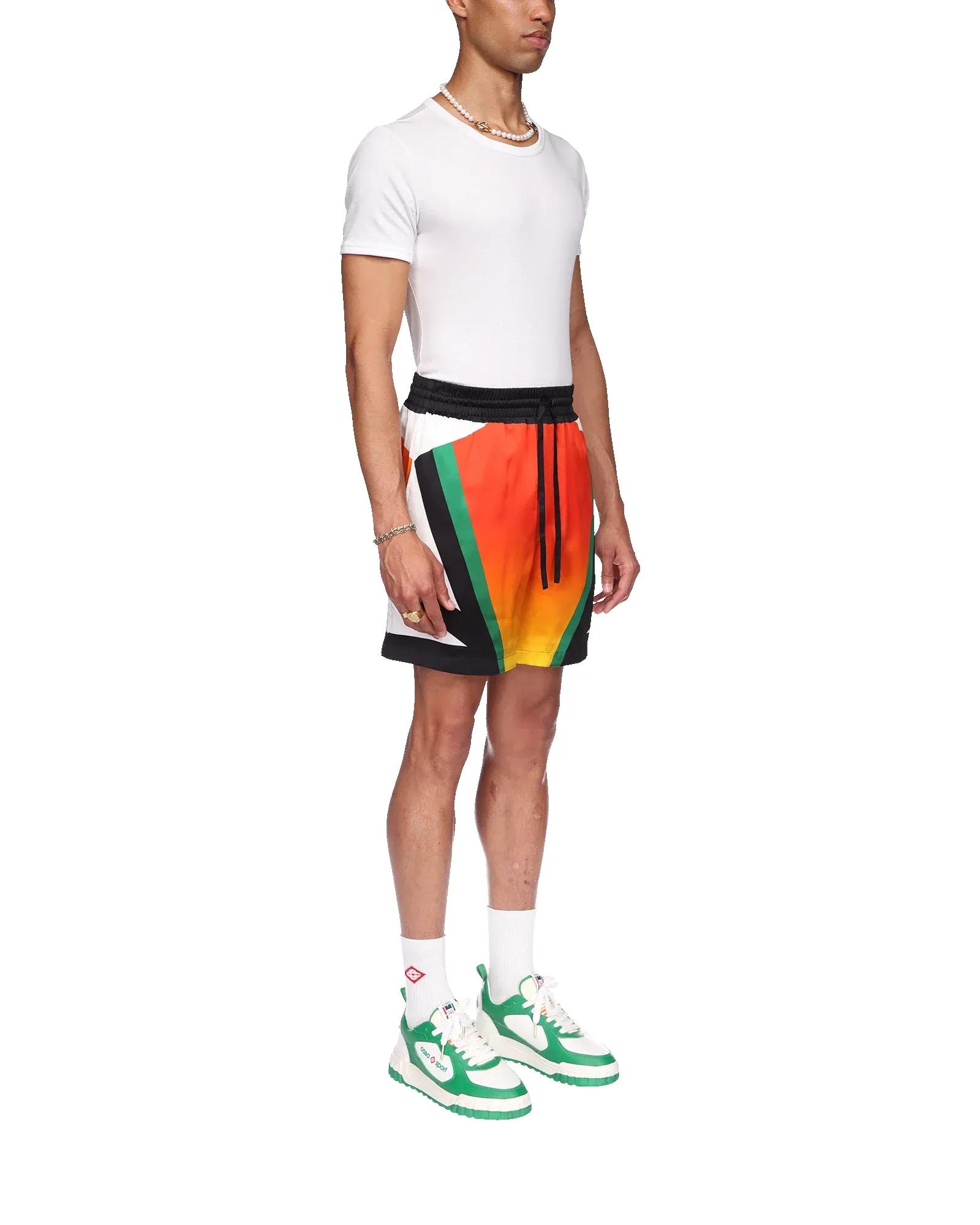 Casa Moto Sport Silk Shorts sold by Casablanca product image thumbnail 5