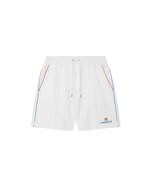 Monogram Jacquard Towelling Shorts sold by Casablanca