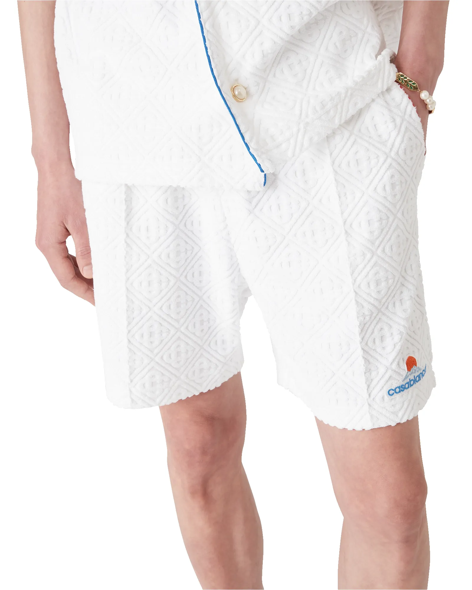 Monogram Jacquard Towelling Shorts sold by Casablanca product image thumbnail 4