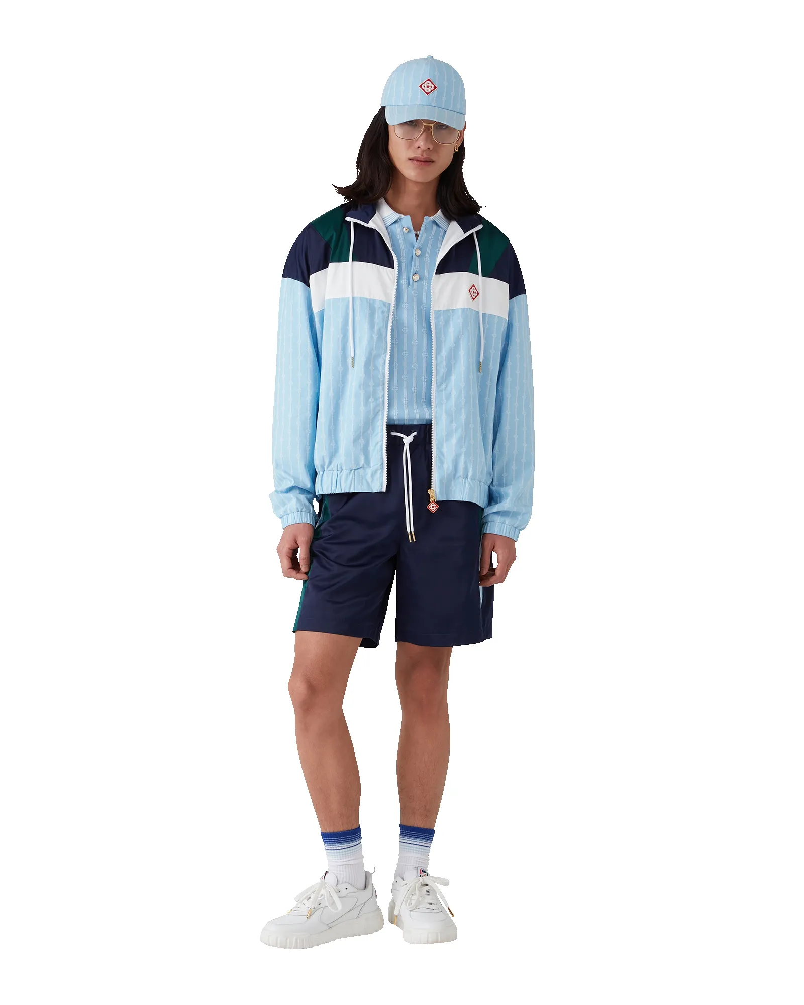 Pinstripe Laurel Track Jacket sold by Casablanca product image thumbnail 2