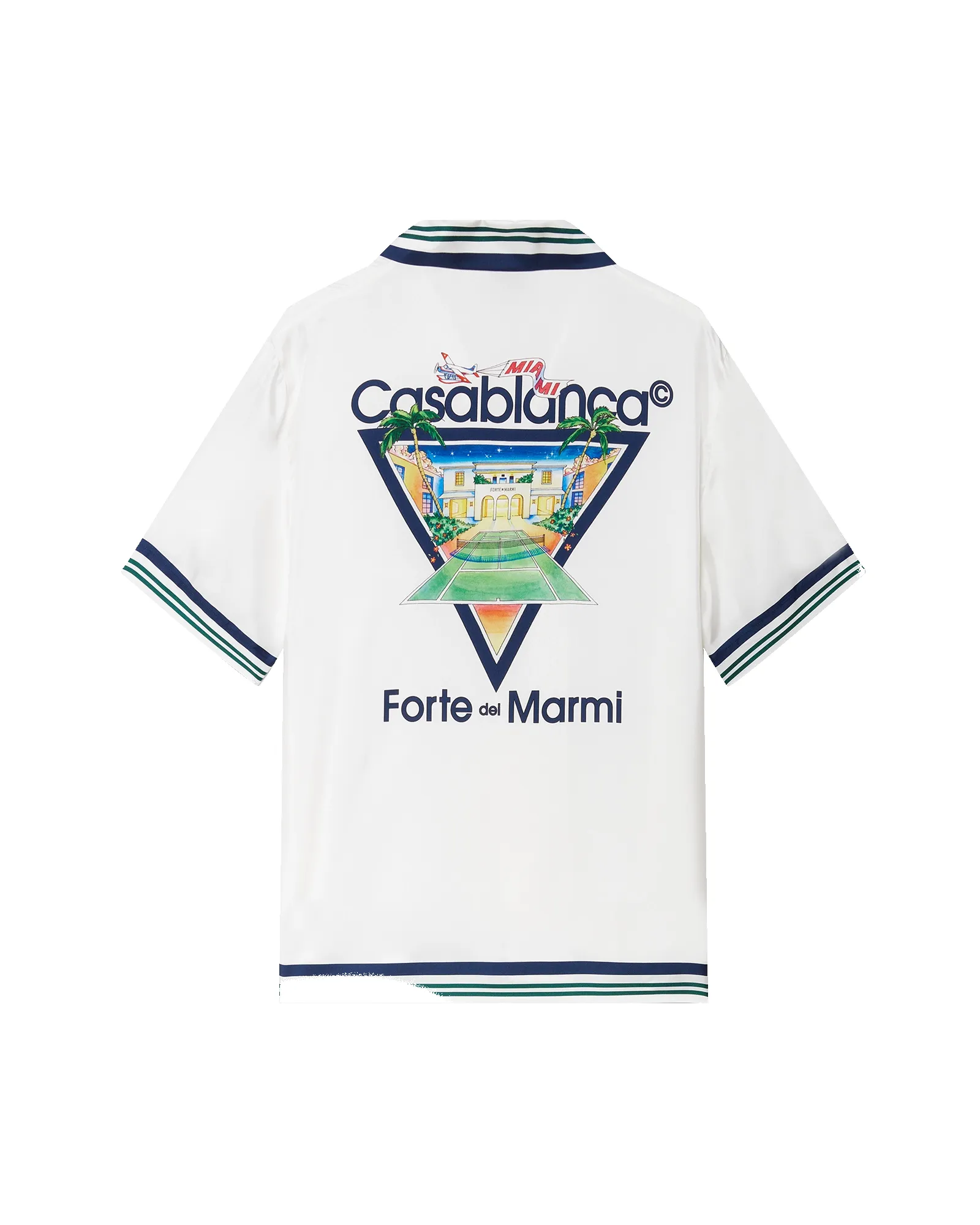 Miami Open x Forte Dei Marmi Short Sleeve Silk Shirt sold by Casablanca