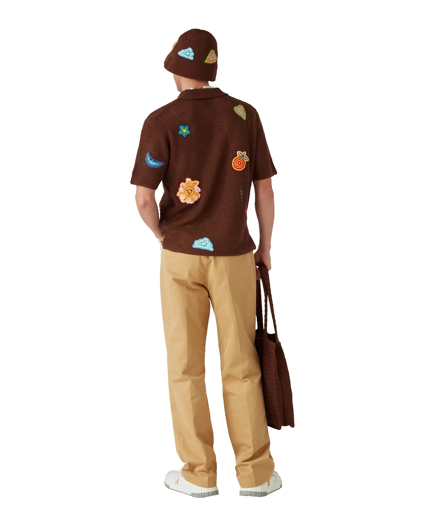 Motif Crochet Polo Shirt sold by Casablanca product image thumbnail 3