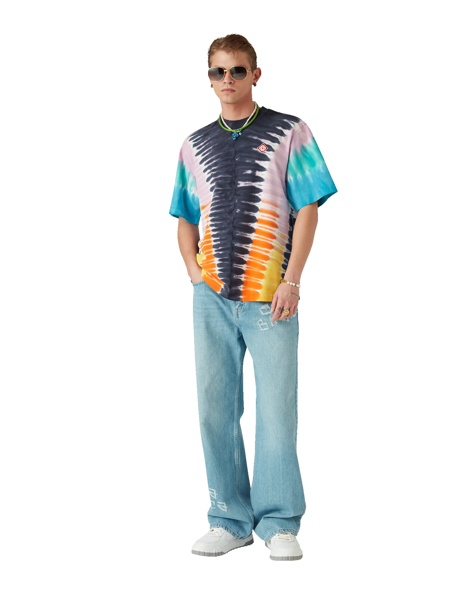 Gradient Tie Dye Short Sleeve T-Shirt sold by Casablanca product image thumbnail 2