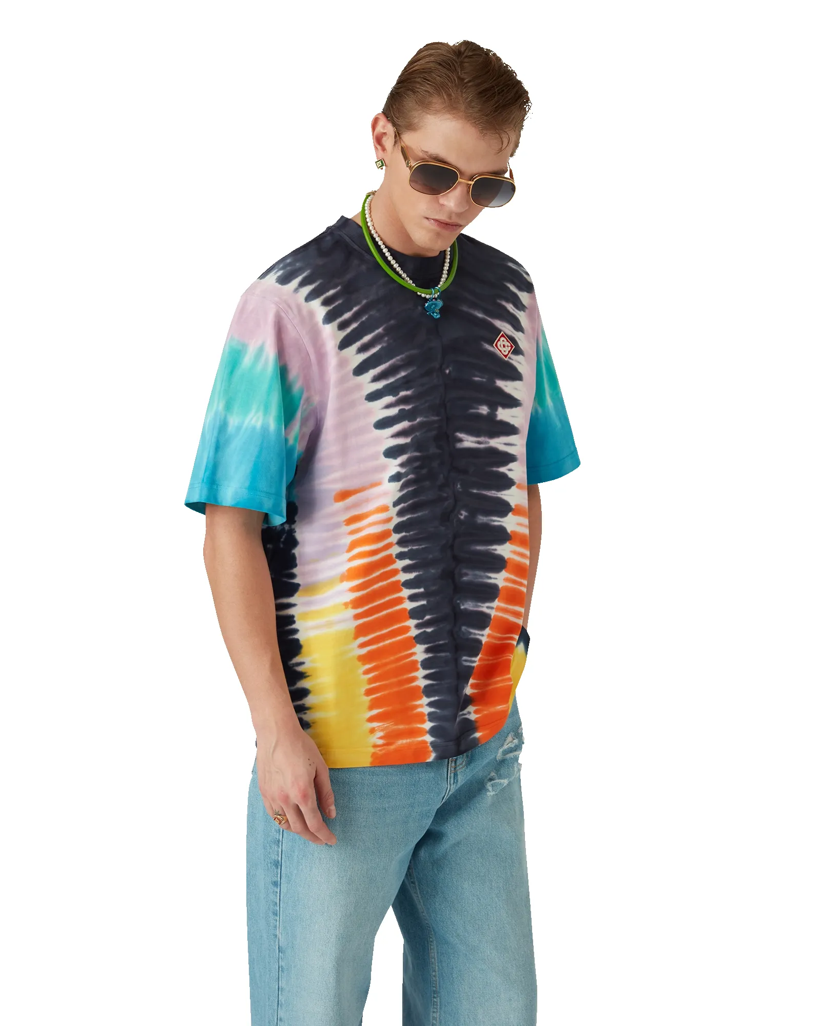Gradient Tie Dye Short Sleeve T-Shirt sold by Casablanca product image thumbnail 3