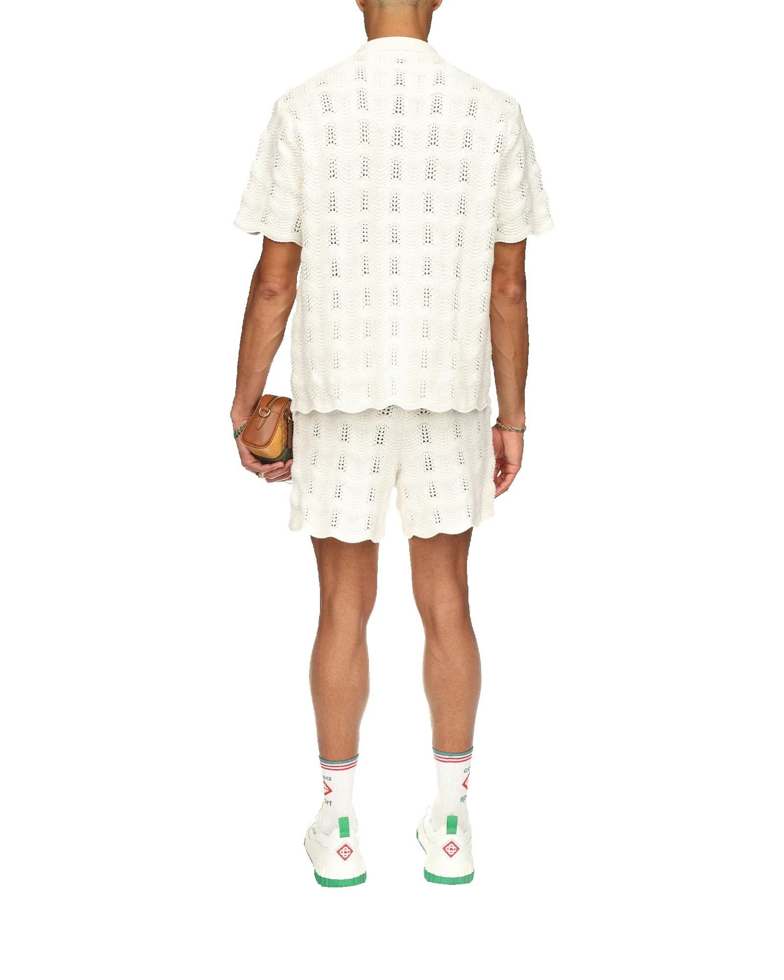 Wavy Short Sleeve Crochet Shirt sold by Casablanca product image thumbnail 4