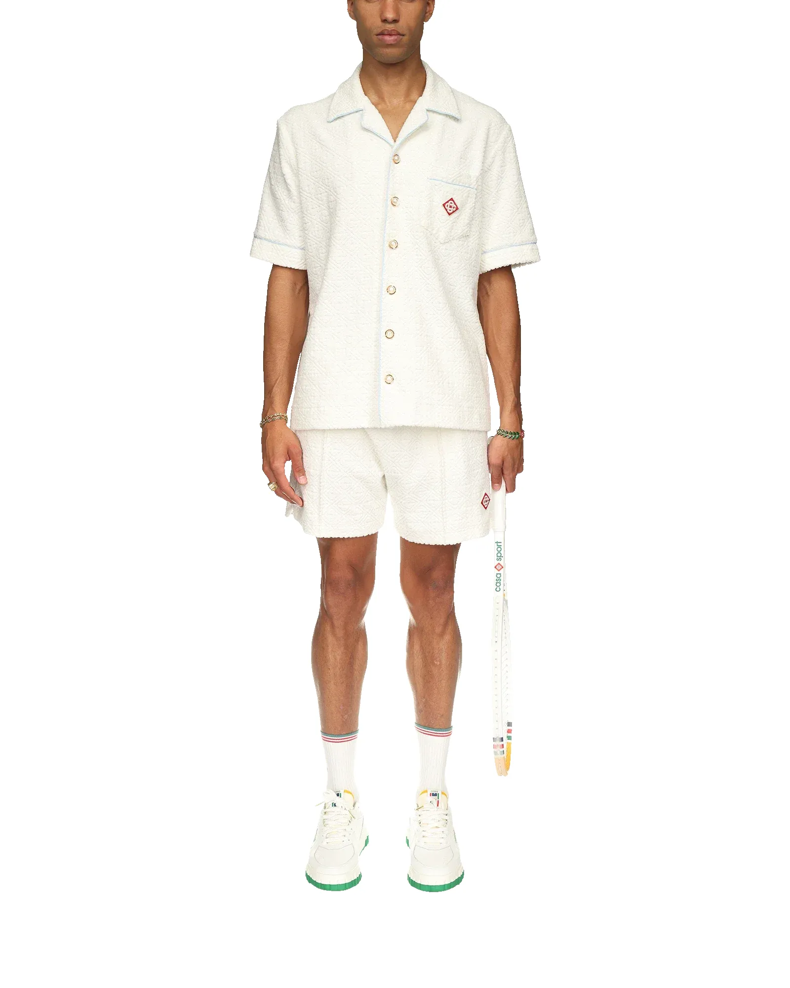 Monogram Terry Short Sleeve Shirt sold by Casablanca product image thumbnail 2