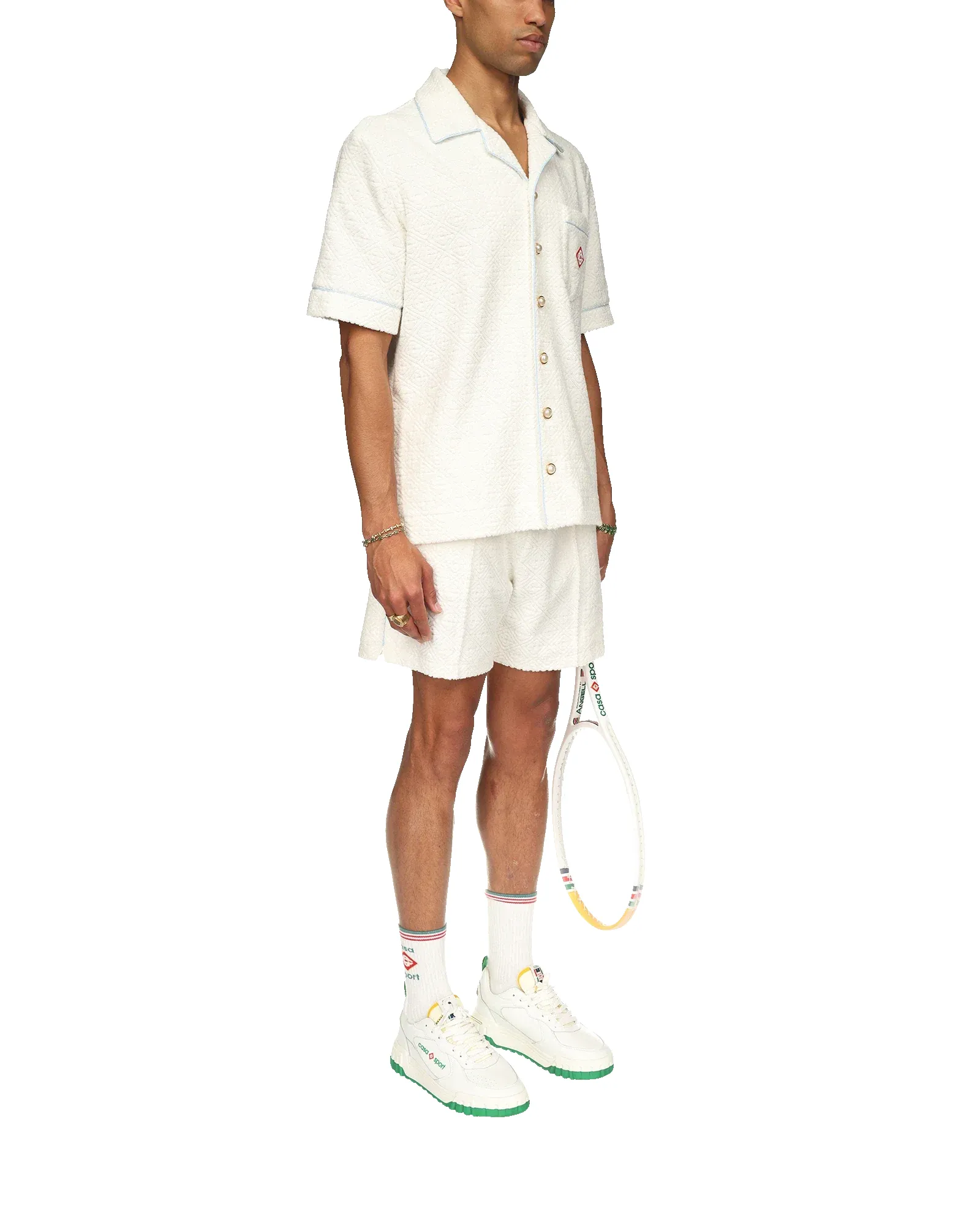 Monogram Terry Short Sleeve Shirt sold by Casablanca product image thumbnail 5