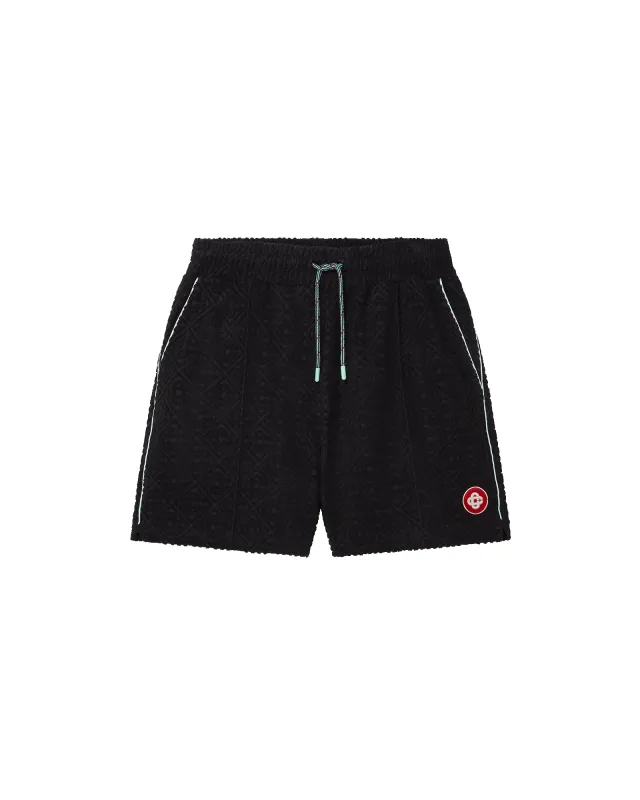 Monogram Jacquard Towelling Shorts sold by Casablanca