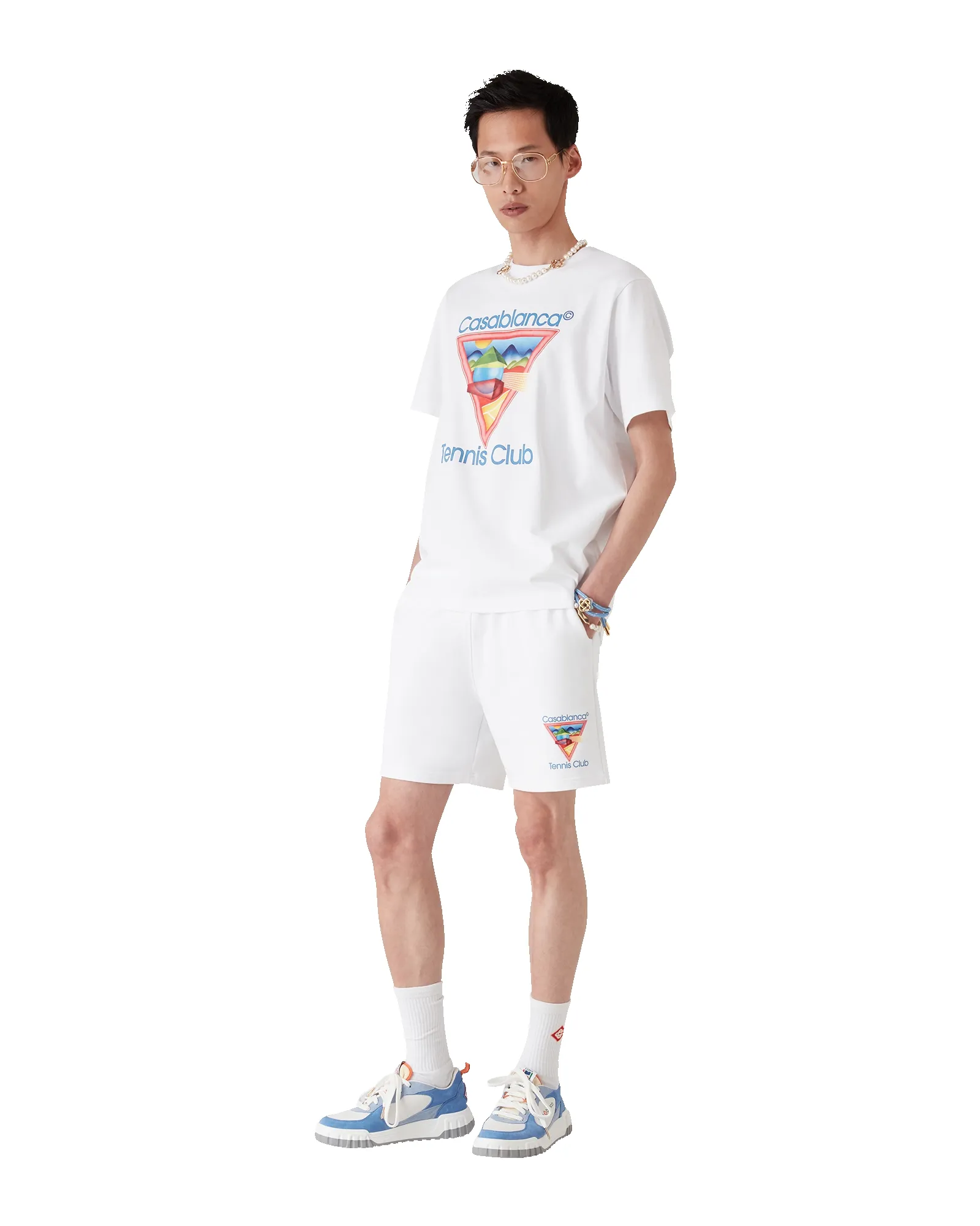 Tennis Club Icon Sweatshorts sold by Casablanca product image thumbnail 2