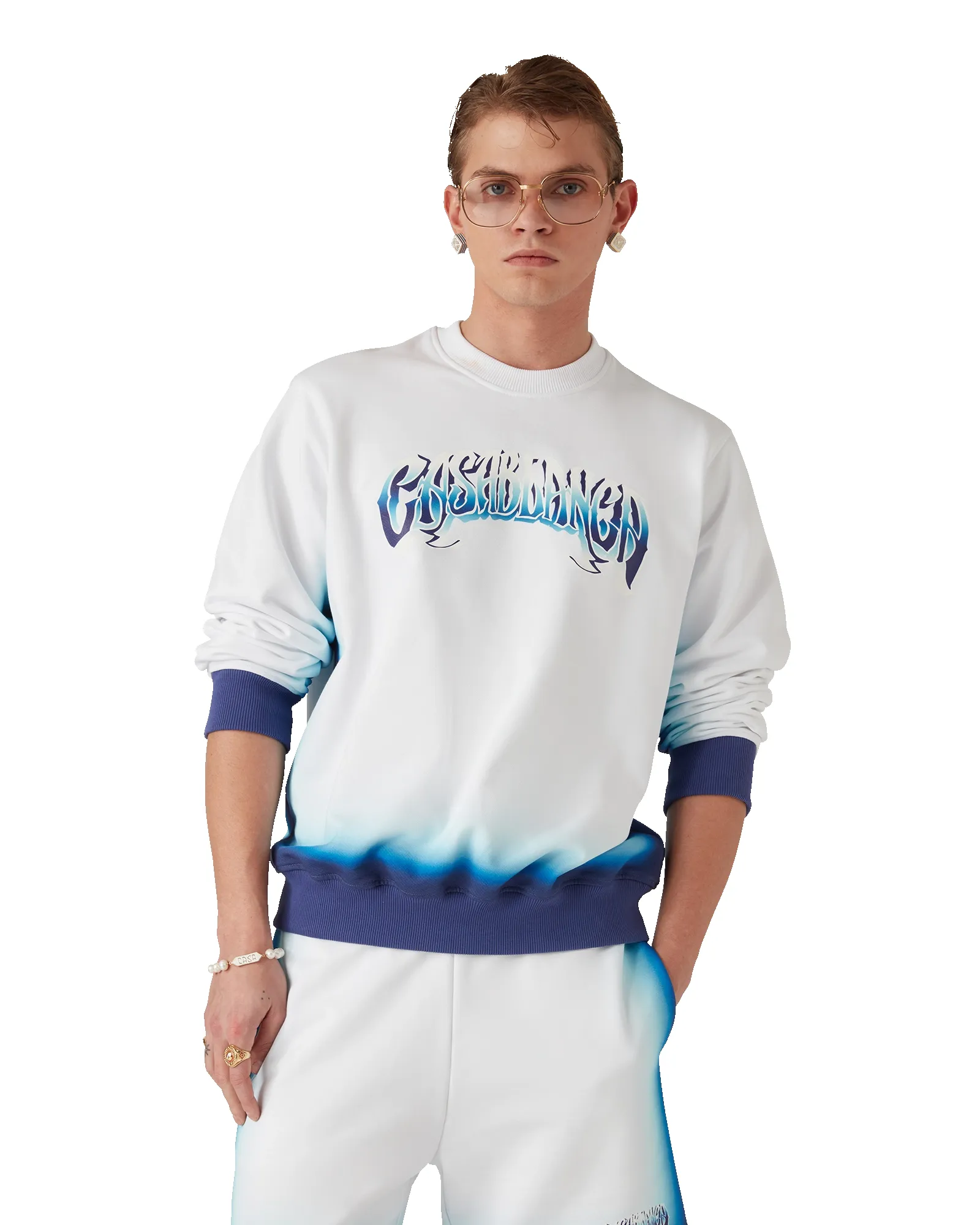 Blue Fade Sweatshirt sold by Casablanca product image thumbnail 4