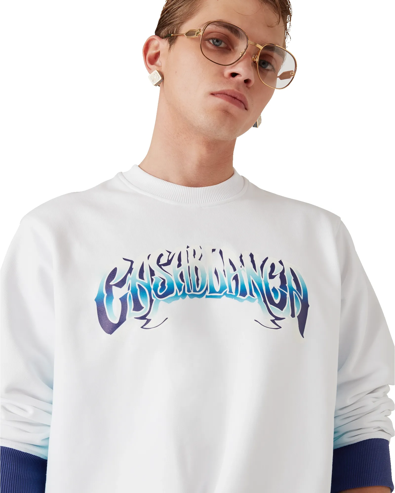Blue Fade Sweatshirt sold by Casablanca product image thumbnail 5