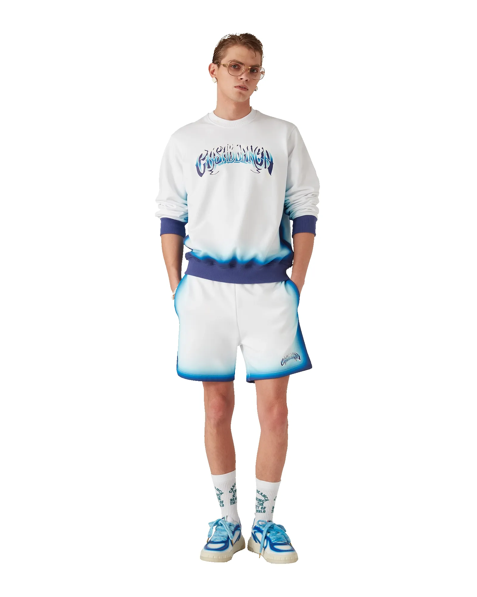 Blue Fade Sweatshirt sold by Casablanca product image thumbnail 2