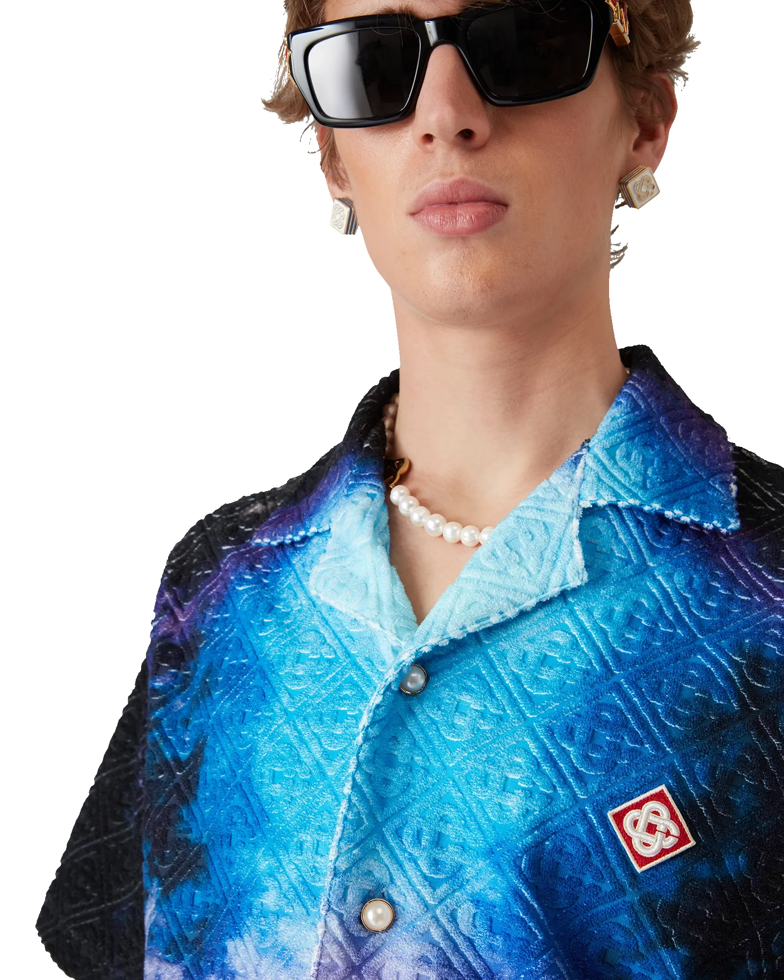 Gradient Short Sleeve Towelling Shirt sold by Casablanca product image thumbnail 4