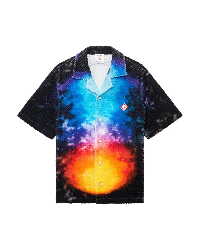 Gradient Short Sleeve Towelling Shirt made by Casablanca
