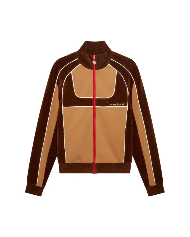 Chenille Panelled Track Jacket sold by Casablanca