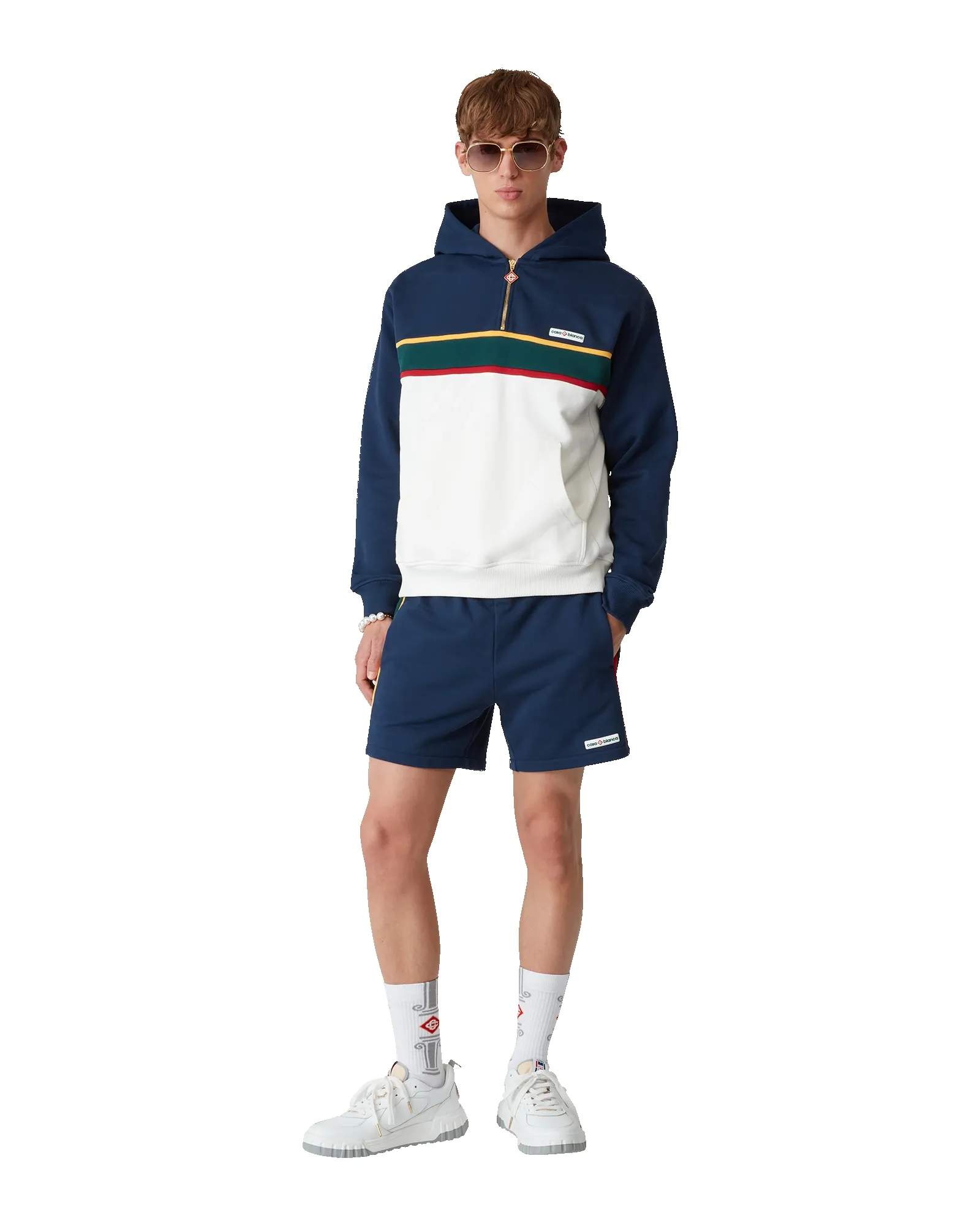 Colourblock Sweatshorts sold by Casablanca product image thumbnail 2