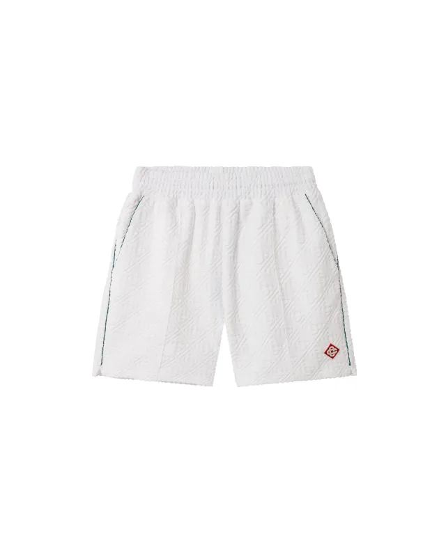 Monogram Towelling Shorts sold by Casablanca
