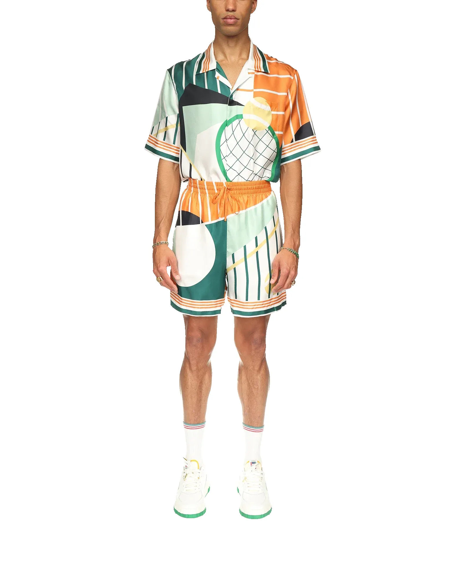 Court Abstrait Silk Shorts sold by Casablanca product image thumbnail 2