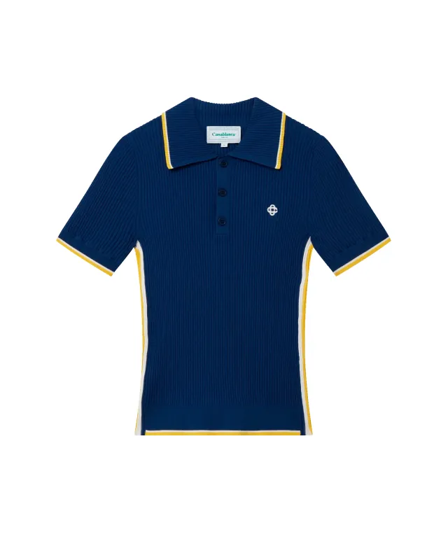 Rib Polo Shirt sold by Casablanca
