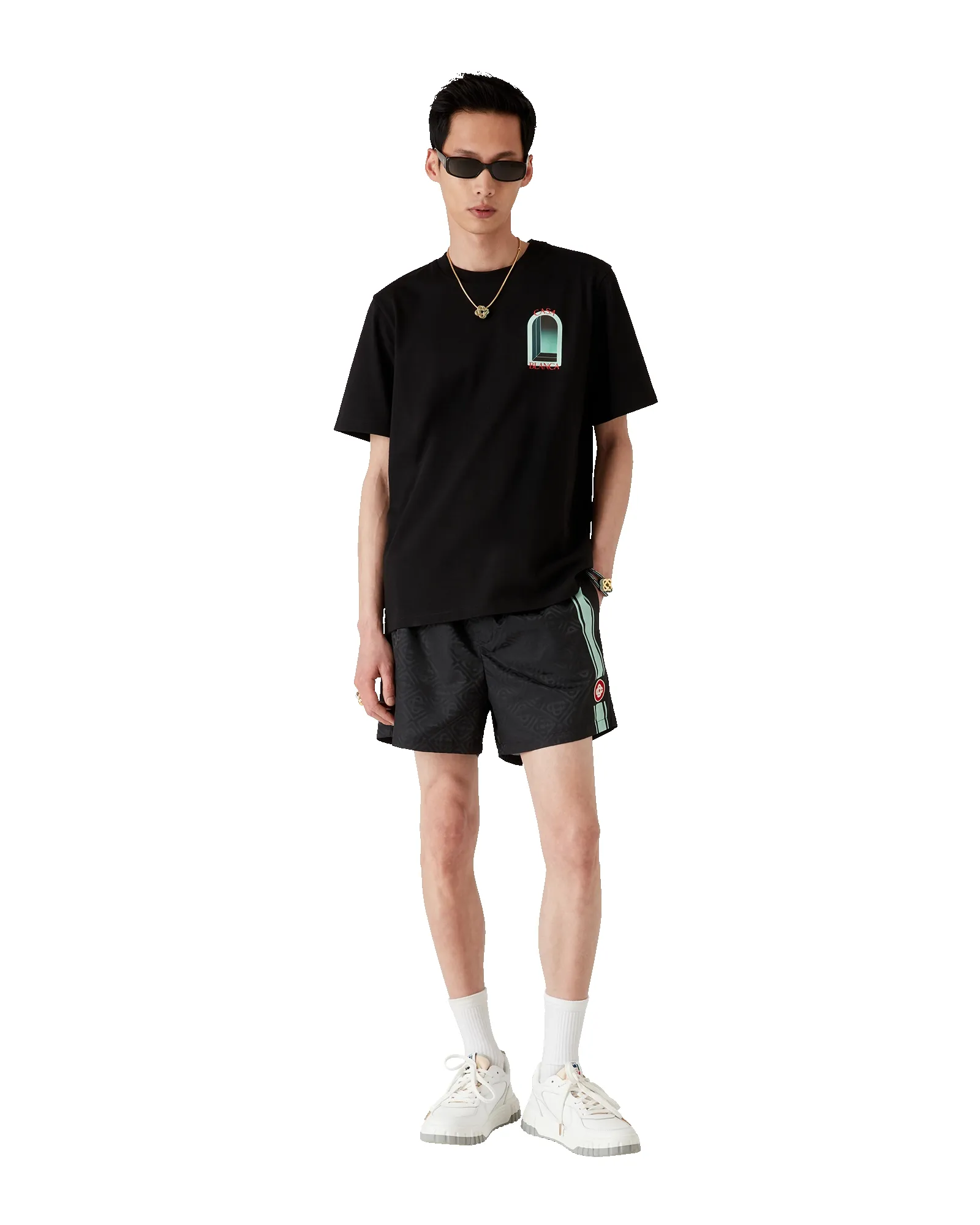 Monogram Jacquard Stripe Swim Shorts sold by Casablanca product image thumbnail 2