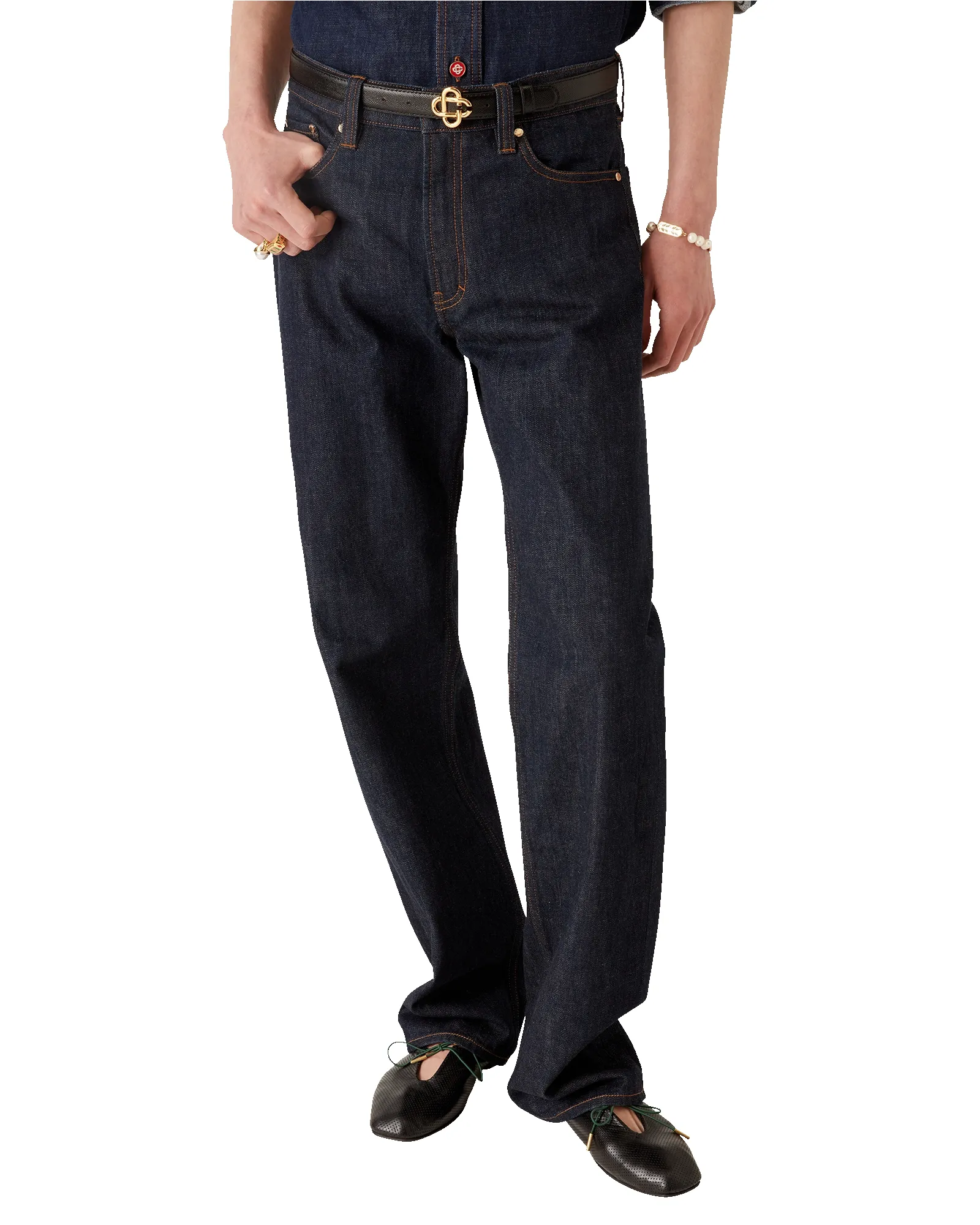 Laurel Selvedge Denim Jeans sold by Casablanca product image thumbnail 4