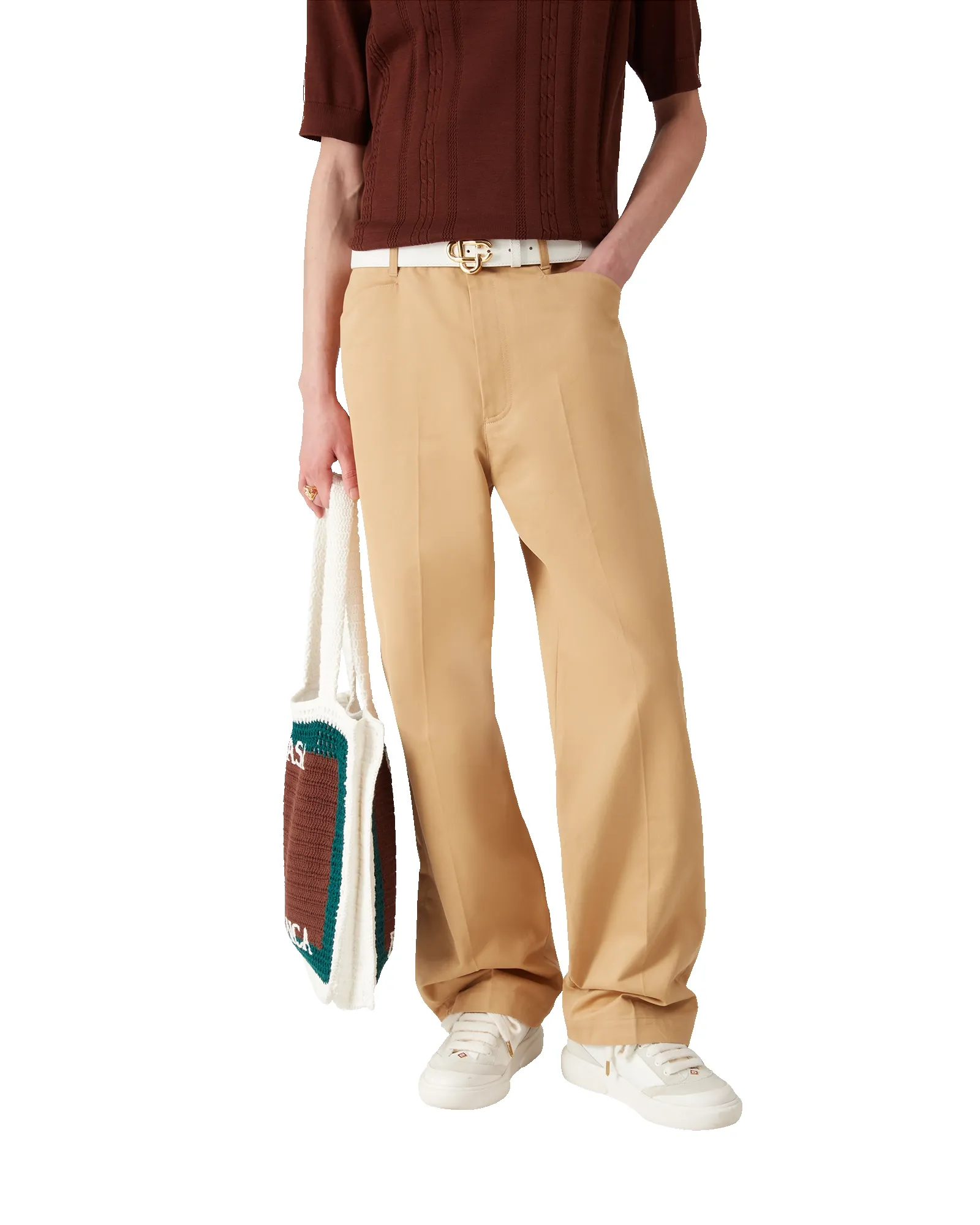 Cotton Chino Trousers sold by Casablanca product image thumbnail 3