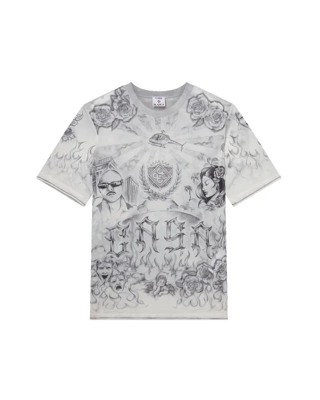 Tattoo Mesh Top sold by Casablanca