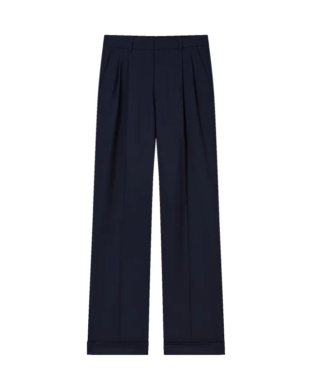 Wool Tailored Pleated Trousers sold by Casablanca