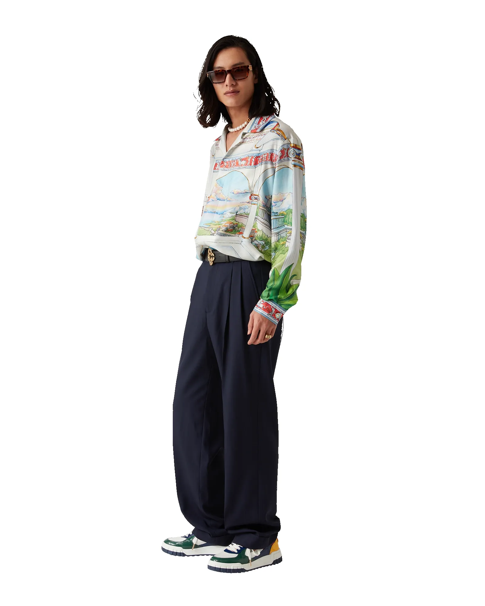 Wool Tailored Pleated Trousers sold by Casablanca product image thumbnail 2
