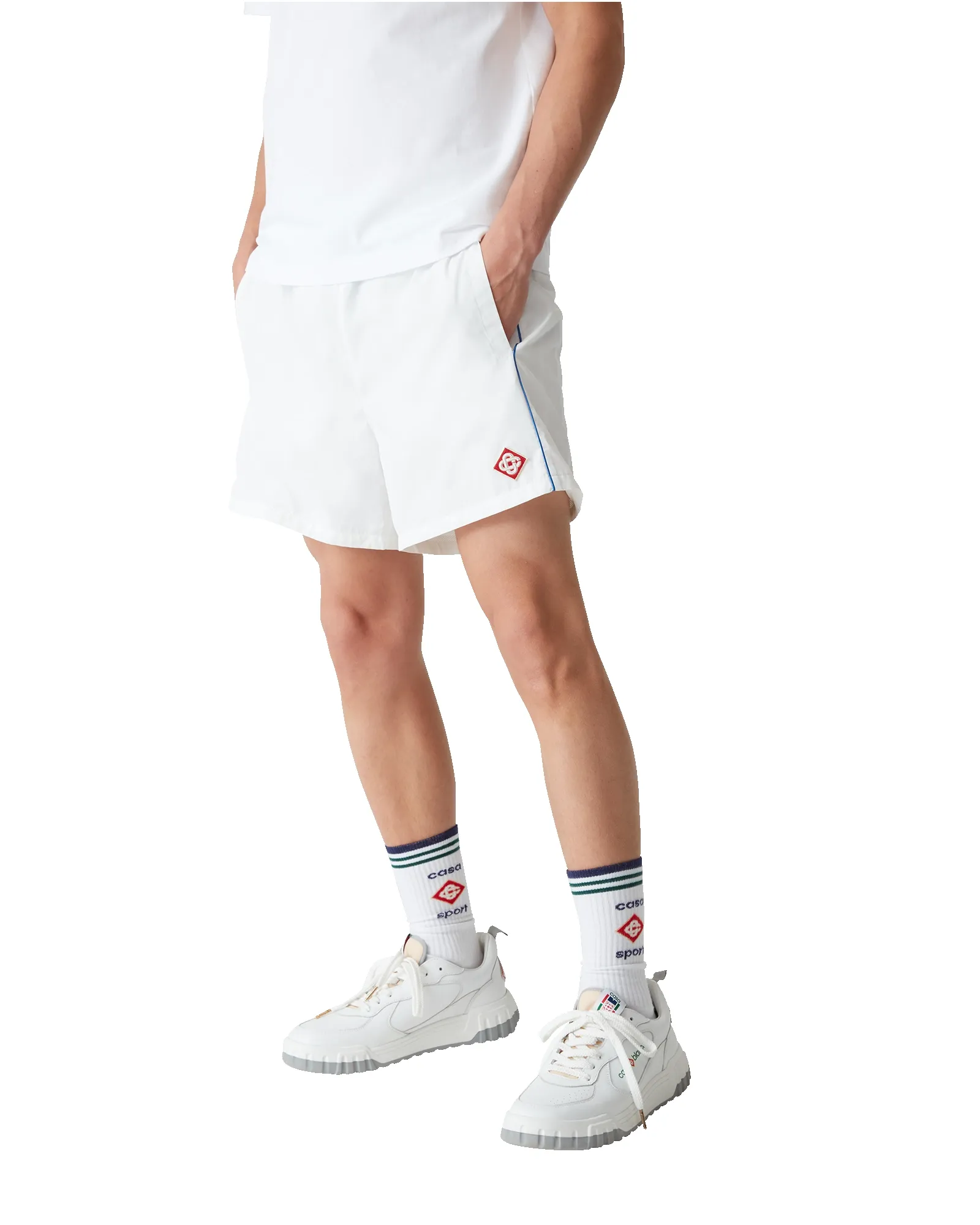 Midnight Acropolis Windbreaker Shorts sold by Casablanca product image thumbnail 4