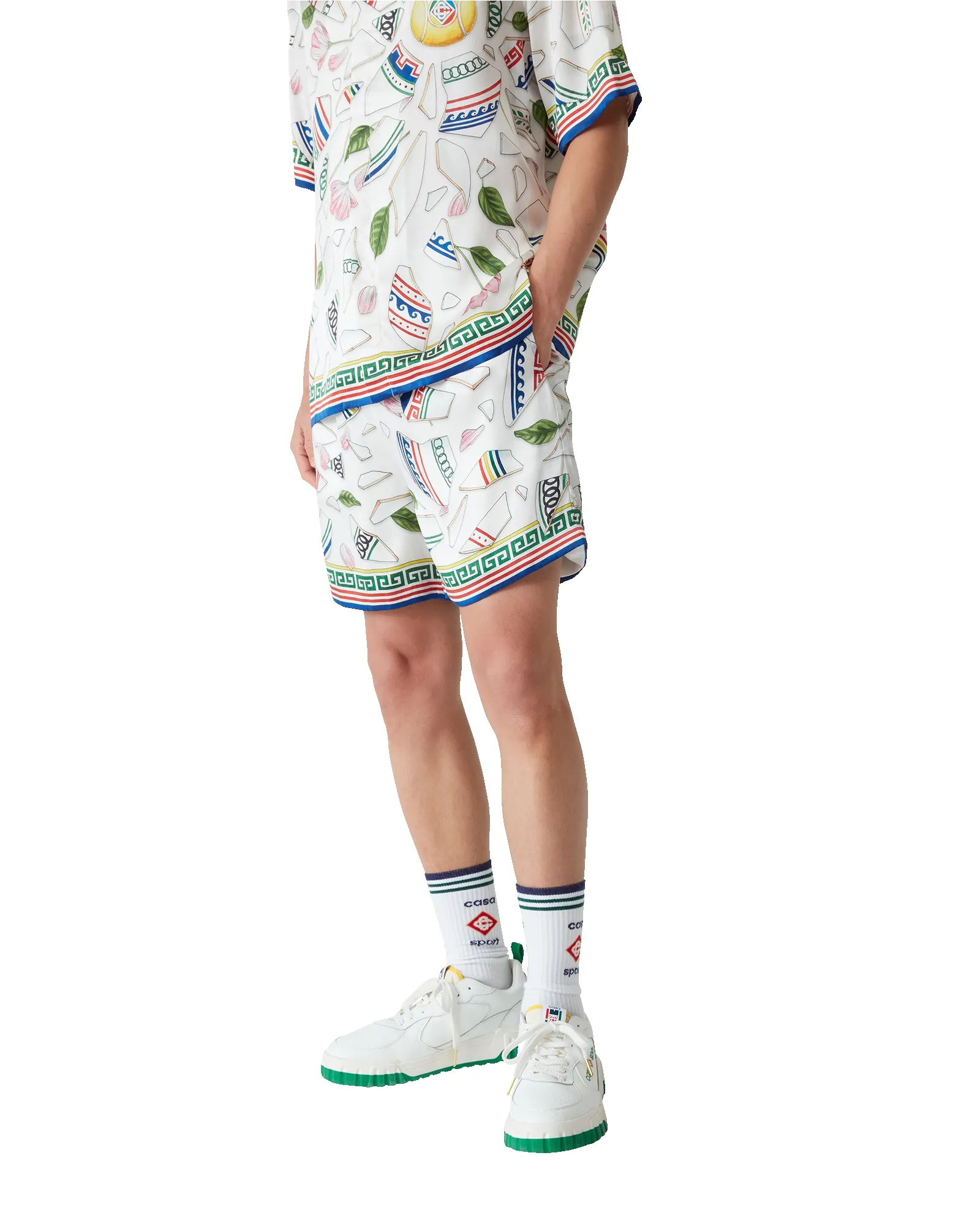 Le Vase Brise Silk Shorts sold by Casablanca product image thumbnail 4